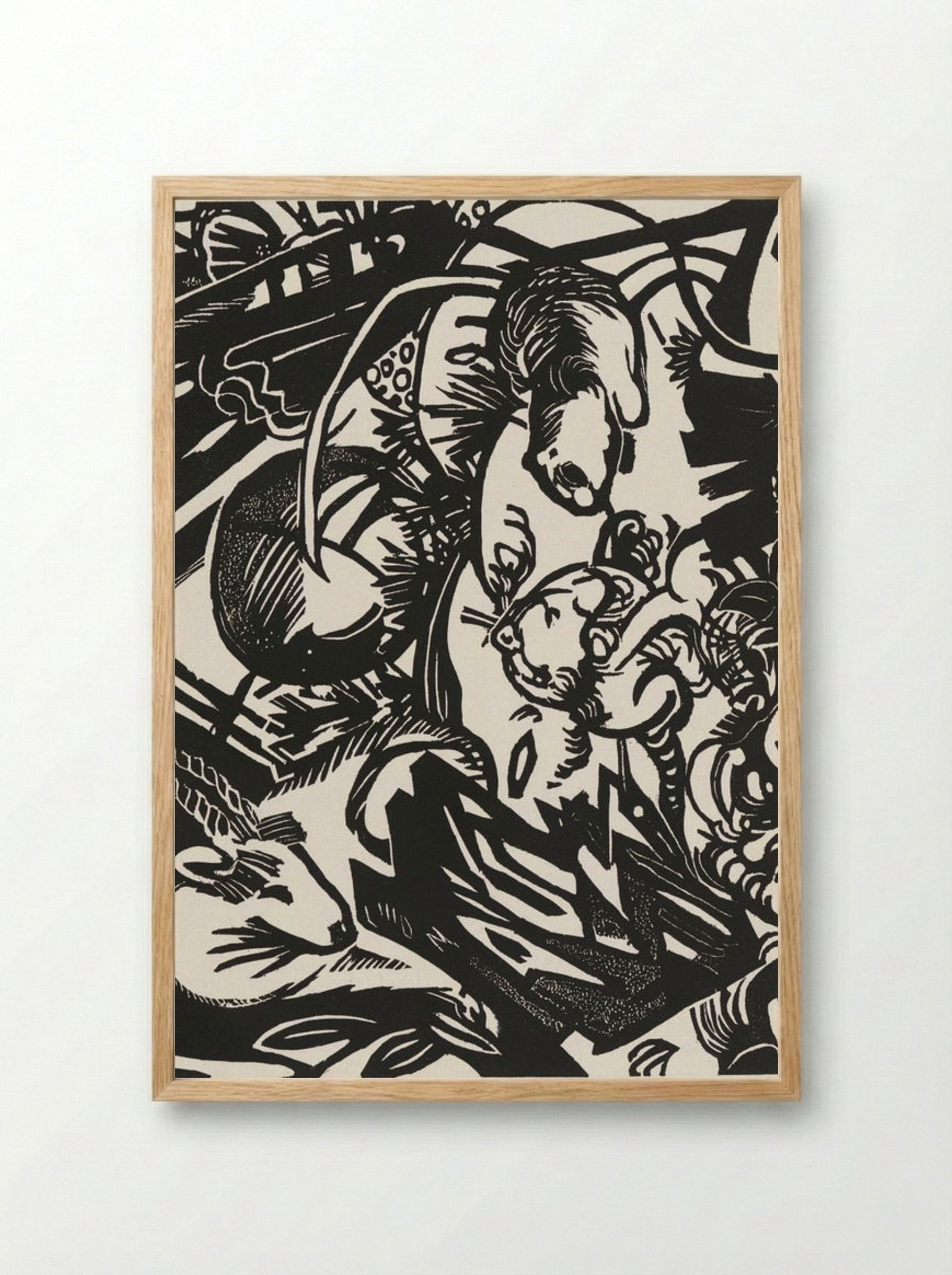Animal Legend (Tierlegende) - Franz Marc - Framed Print Wood