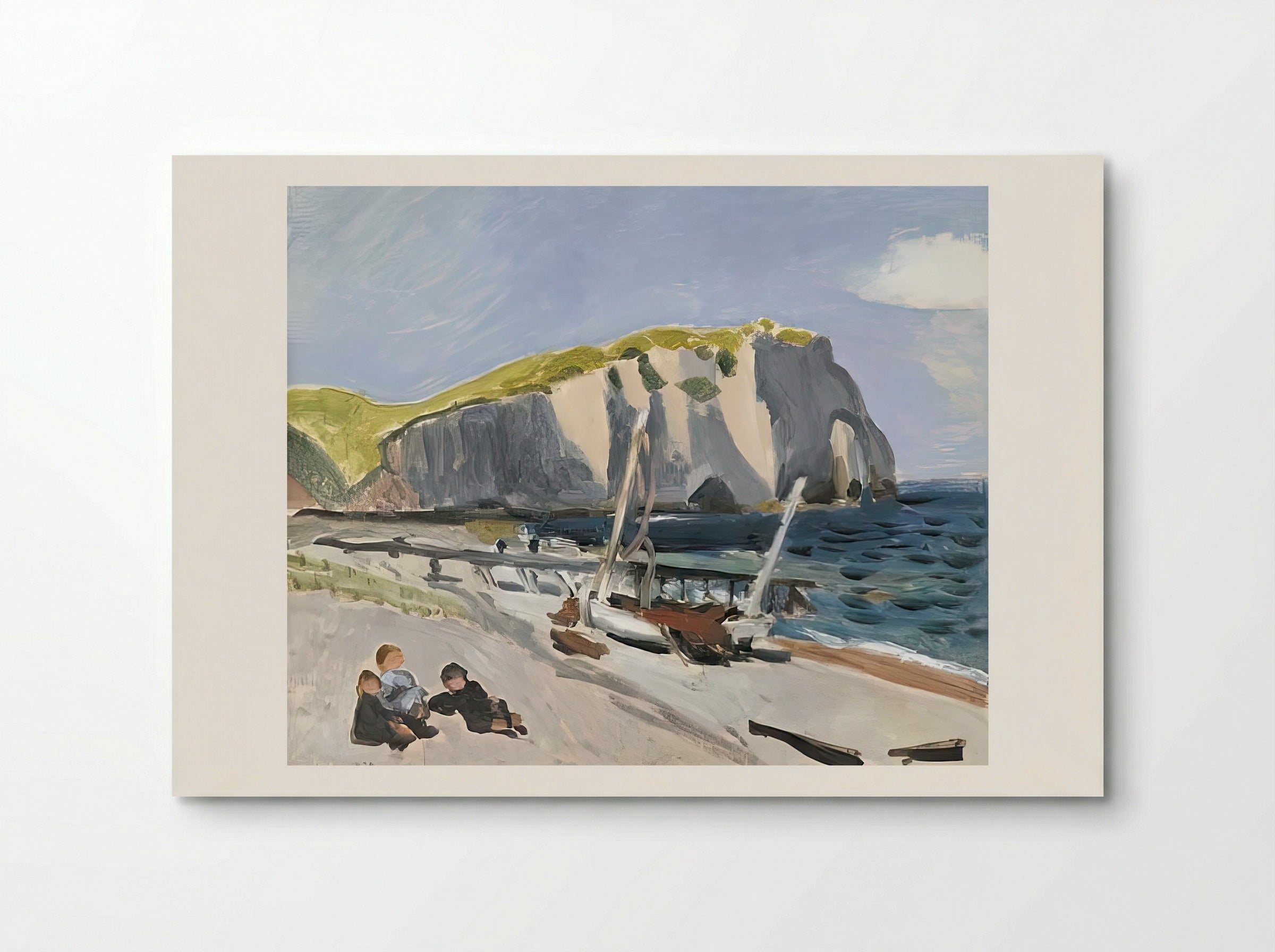 Falaises d’Aval by Henri Matisse – Fauvist Coastal Cliff Scene Print - Poster