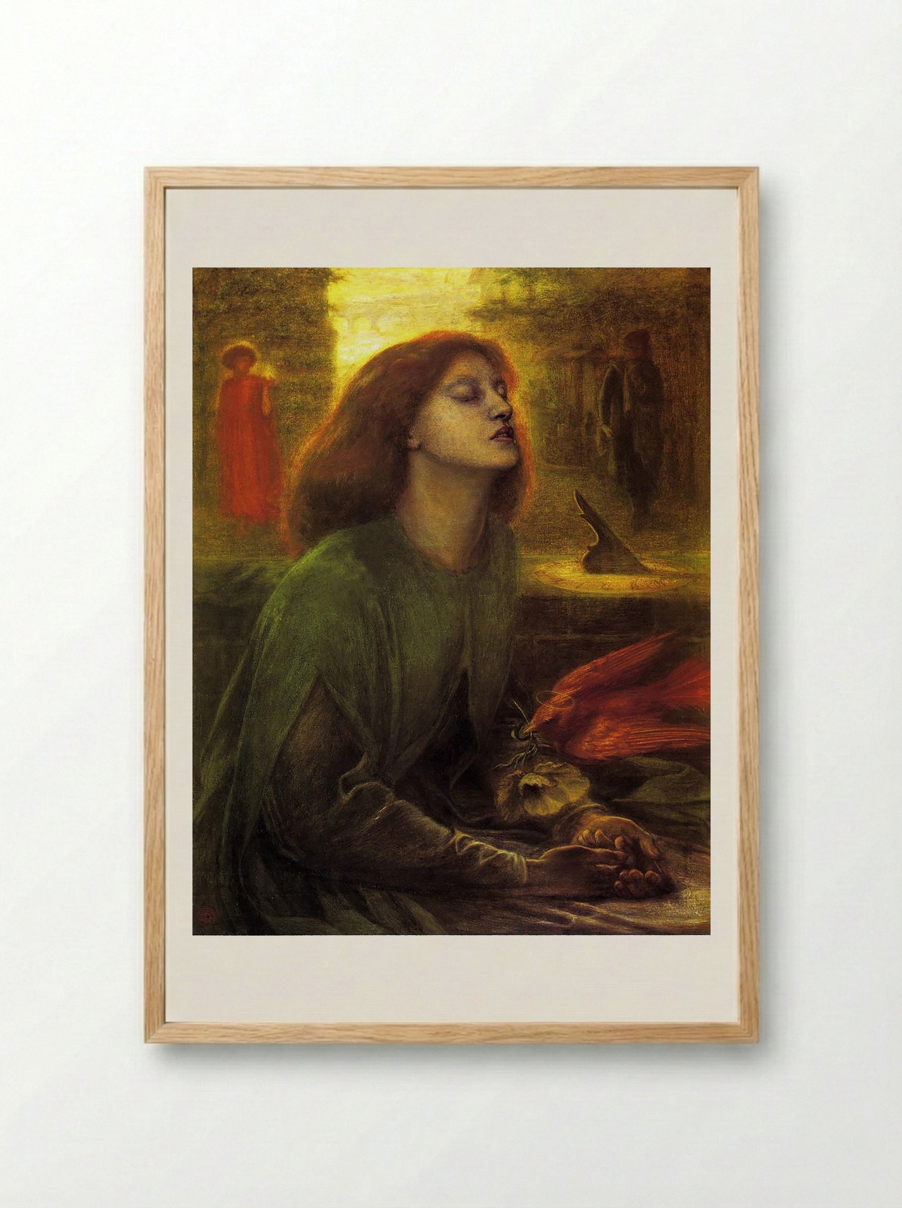Beata Beatrix - Dante Gabriel Rossetti - Framed Print Wood