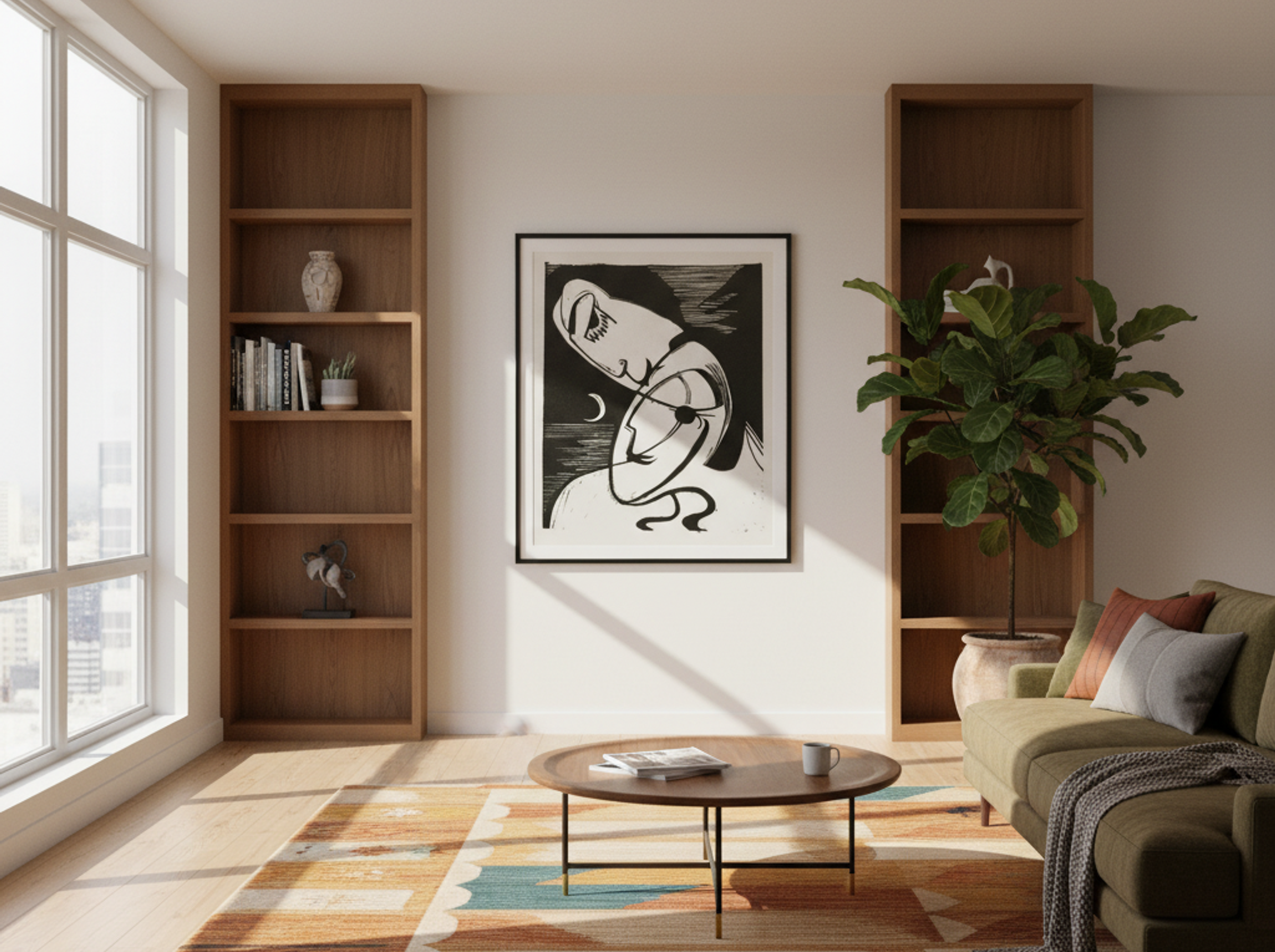 The Kiss - Fine Art Print - Lifestyle