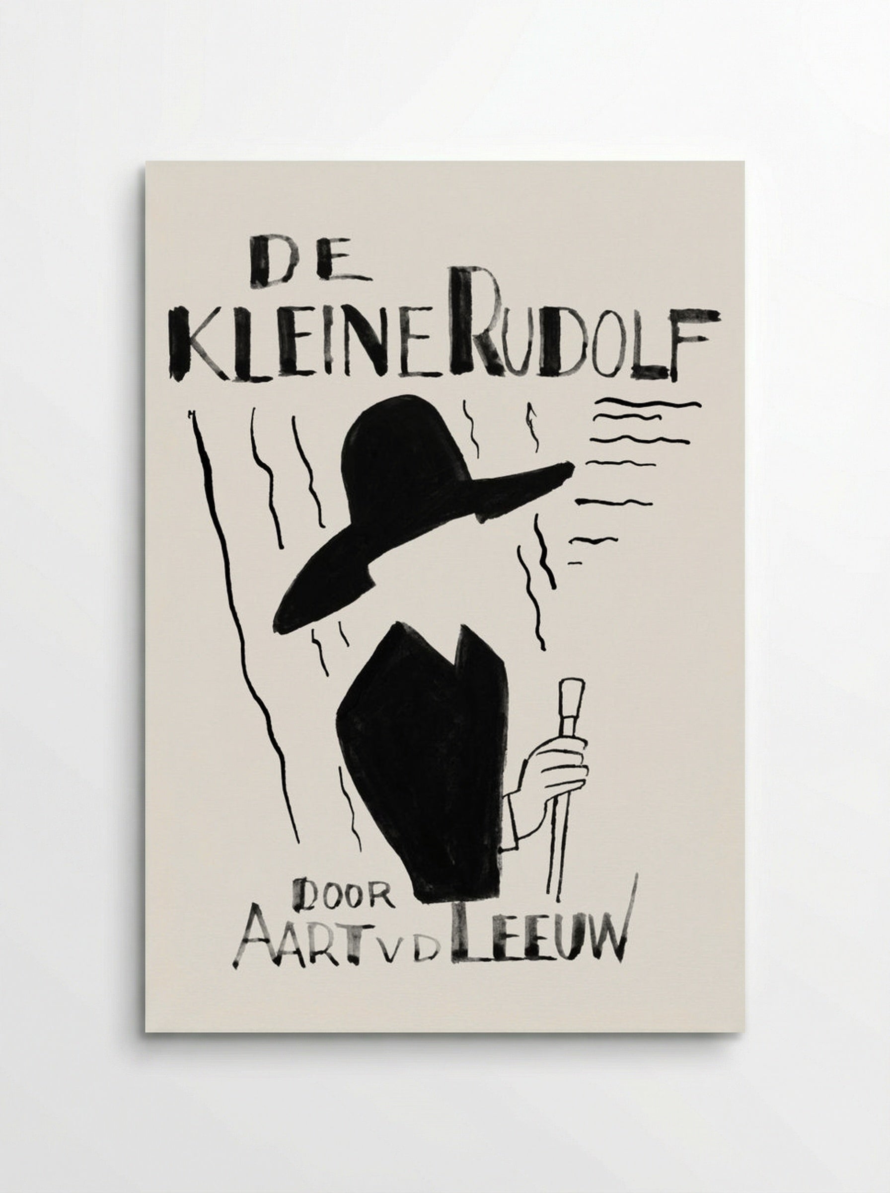 Ontwerp voor boekband van De Kleine Rudolf door Aart van der Leeuw - Leo Gestel - Poster
