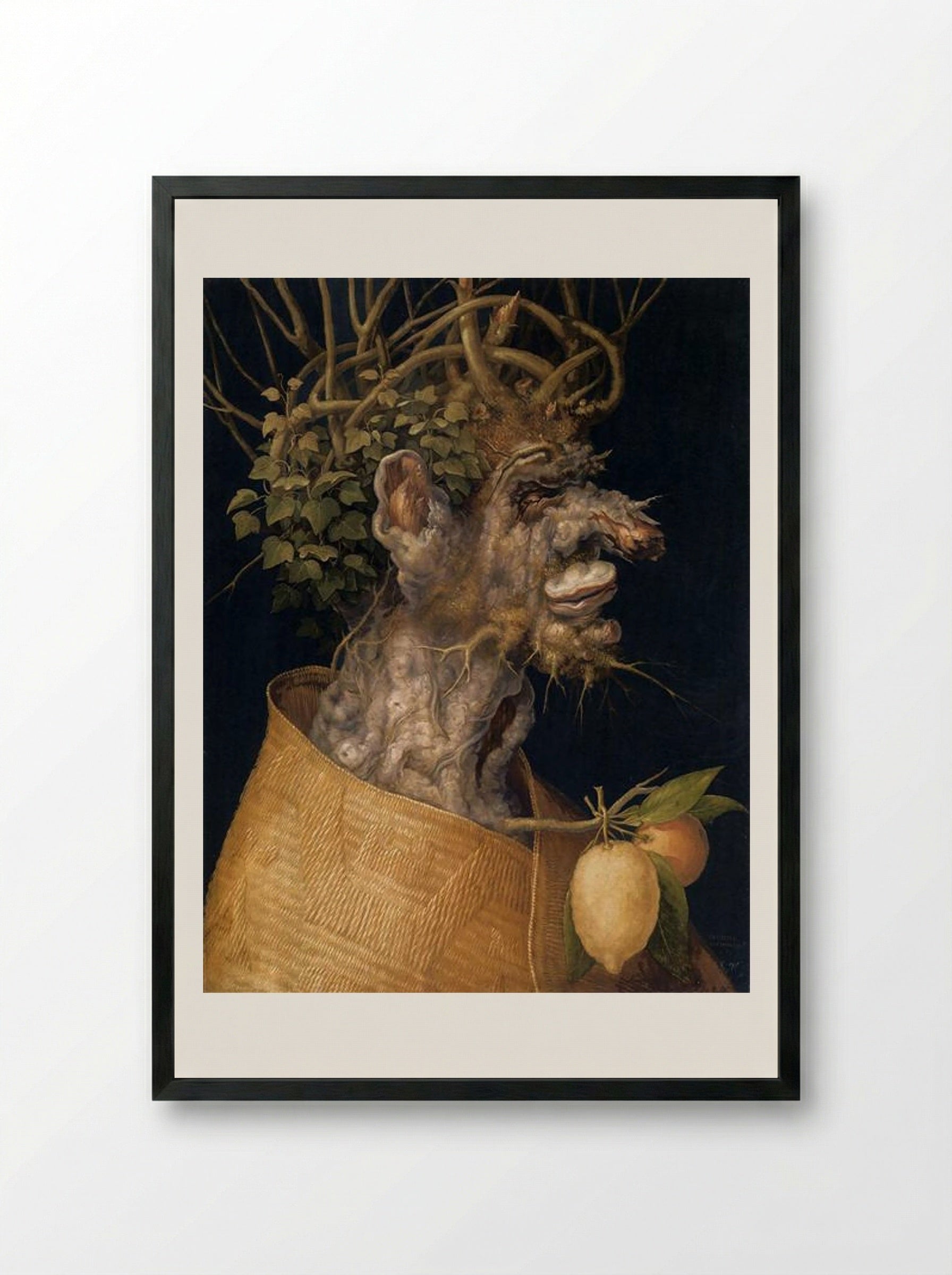 Winter - Giuseppe Arcimboldo - Framed Print Black
