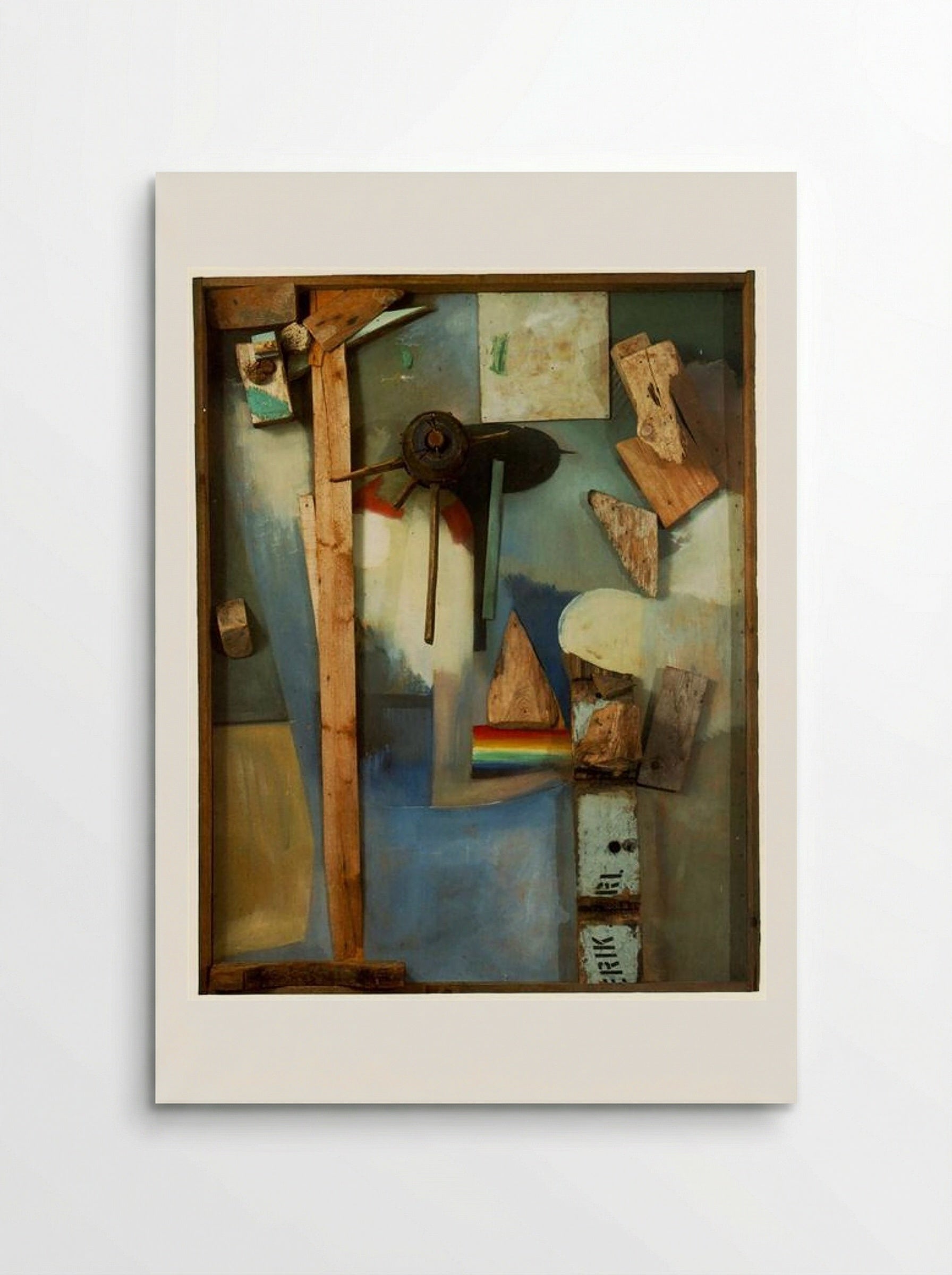 Merzpicture with Rainbow - Kurt Schwitters - Poster
