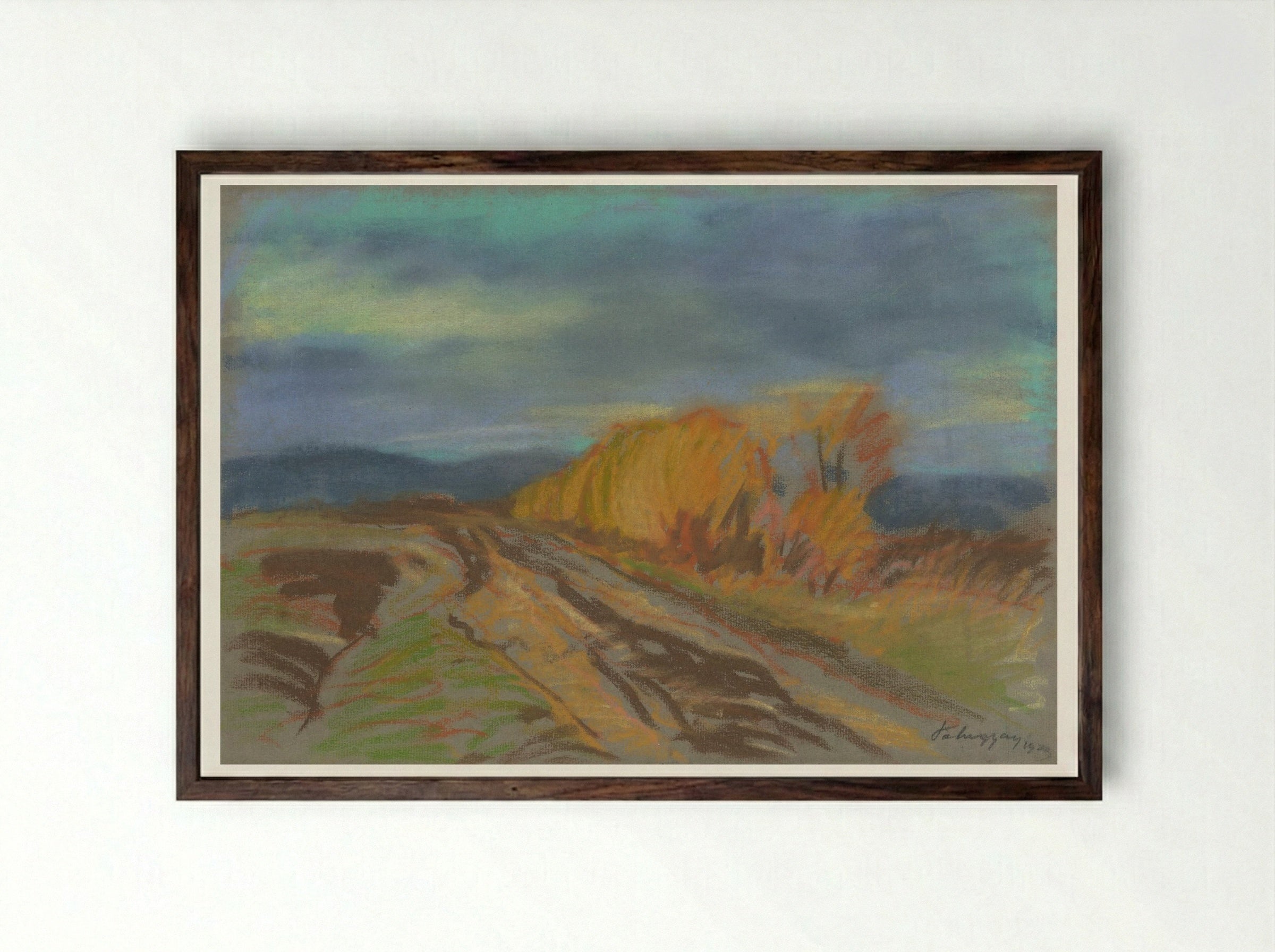 Autumn Motif - Zolo Palugyay - Framed Print Dark Wood
