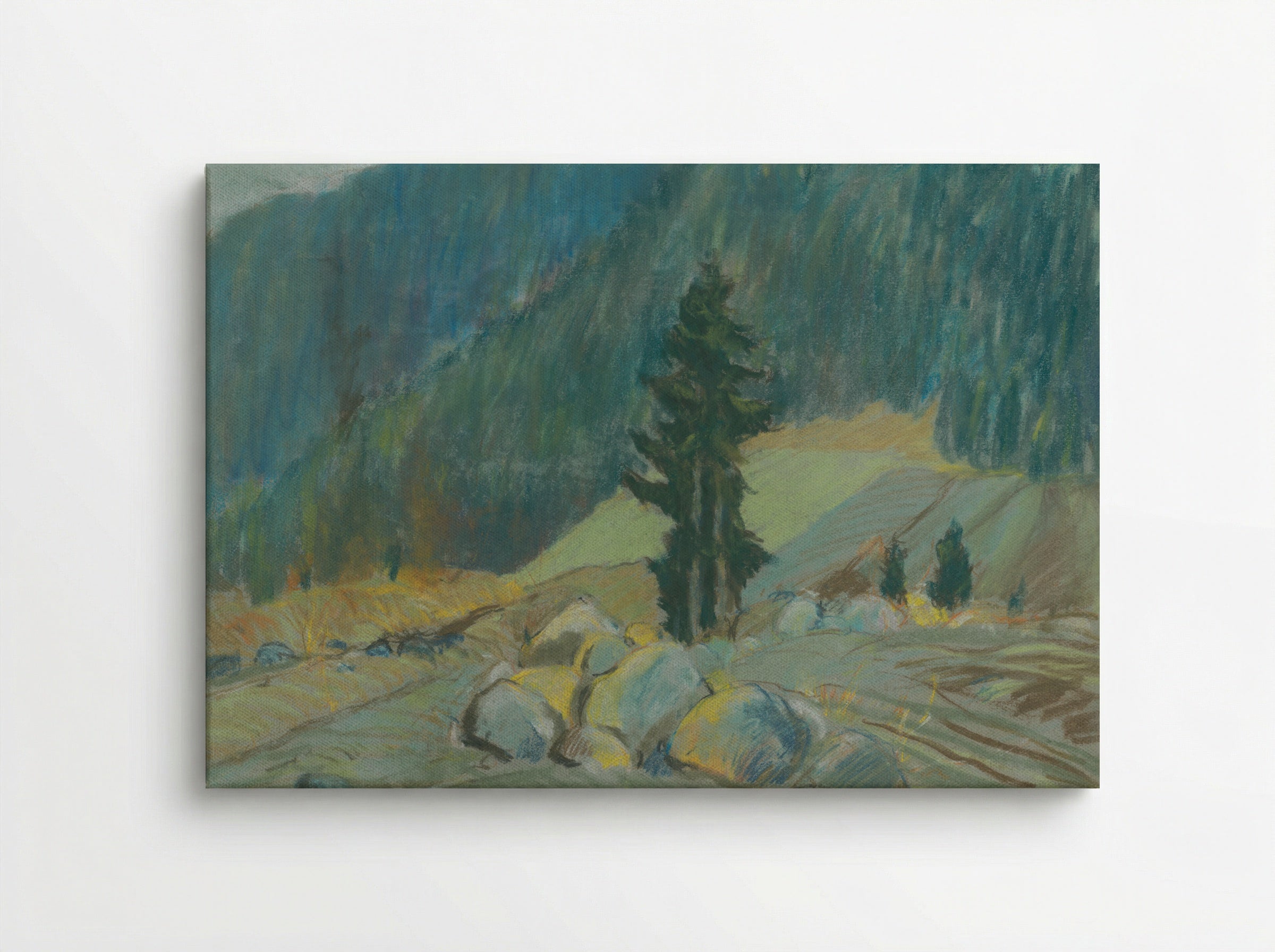 Mountain Brook Between Boulders - Zolo Palugyay - Canvas