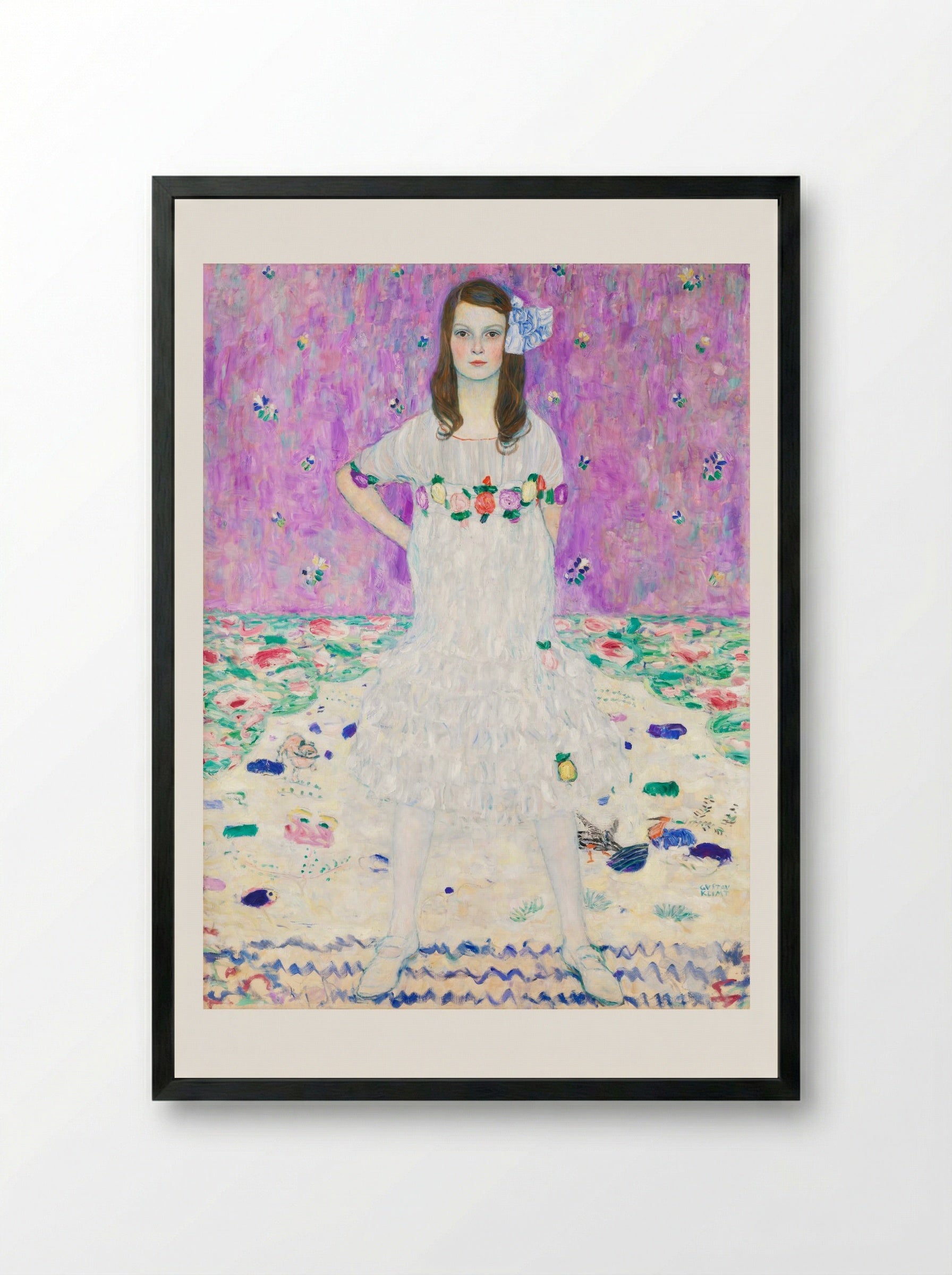 Mäda Primavesi - Gustav Klimt - Framed Print Black