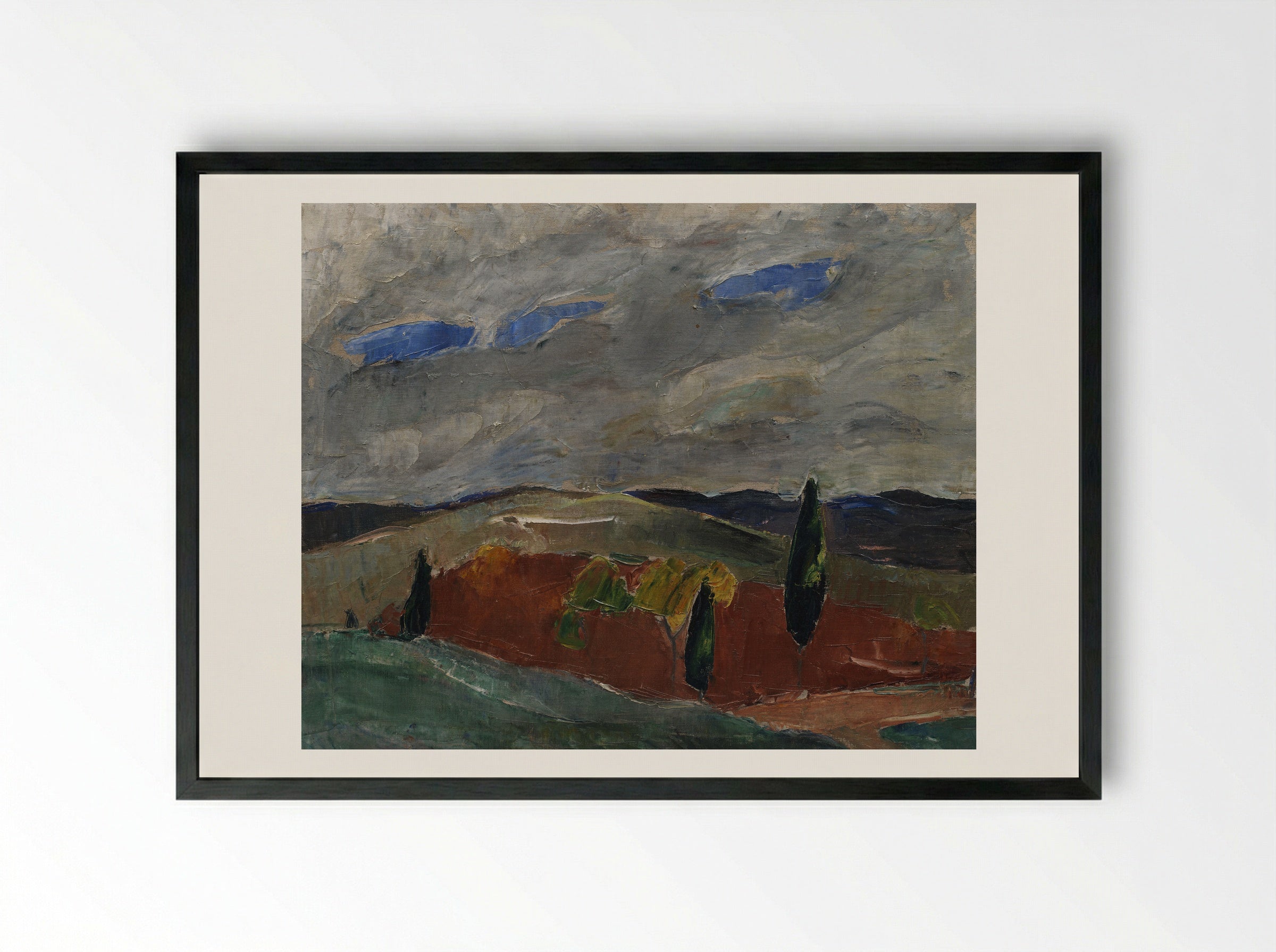 Cemetery Road in Toledo - Jens Adolf Jerichau - Framed Print Black