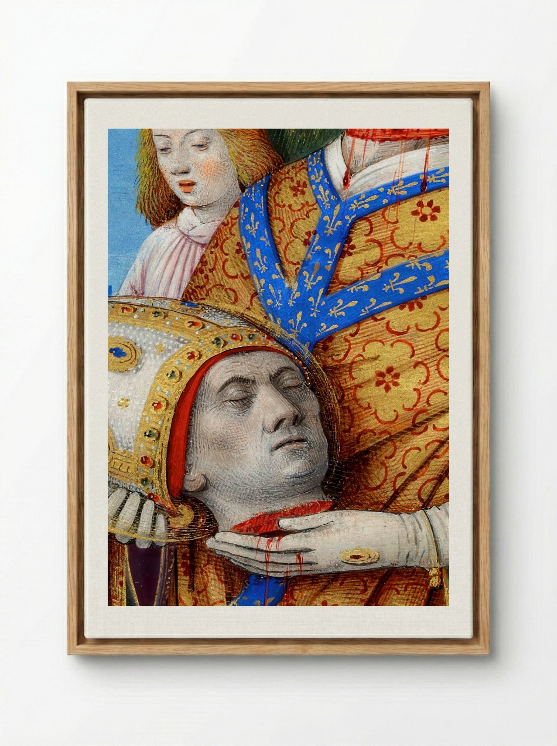 The Martyrdom of Saint Denis - Fine Art Print - Framed Canvas Wood