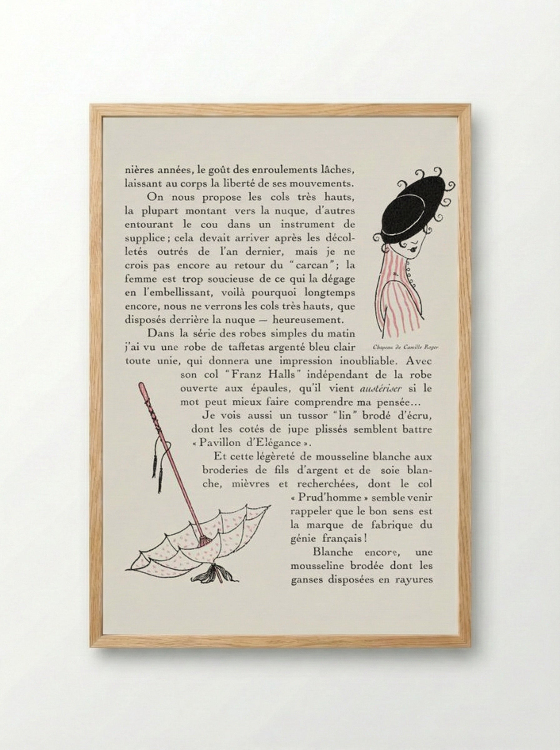 Autours Simples - George Barbier - Framed Print Wood