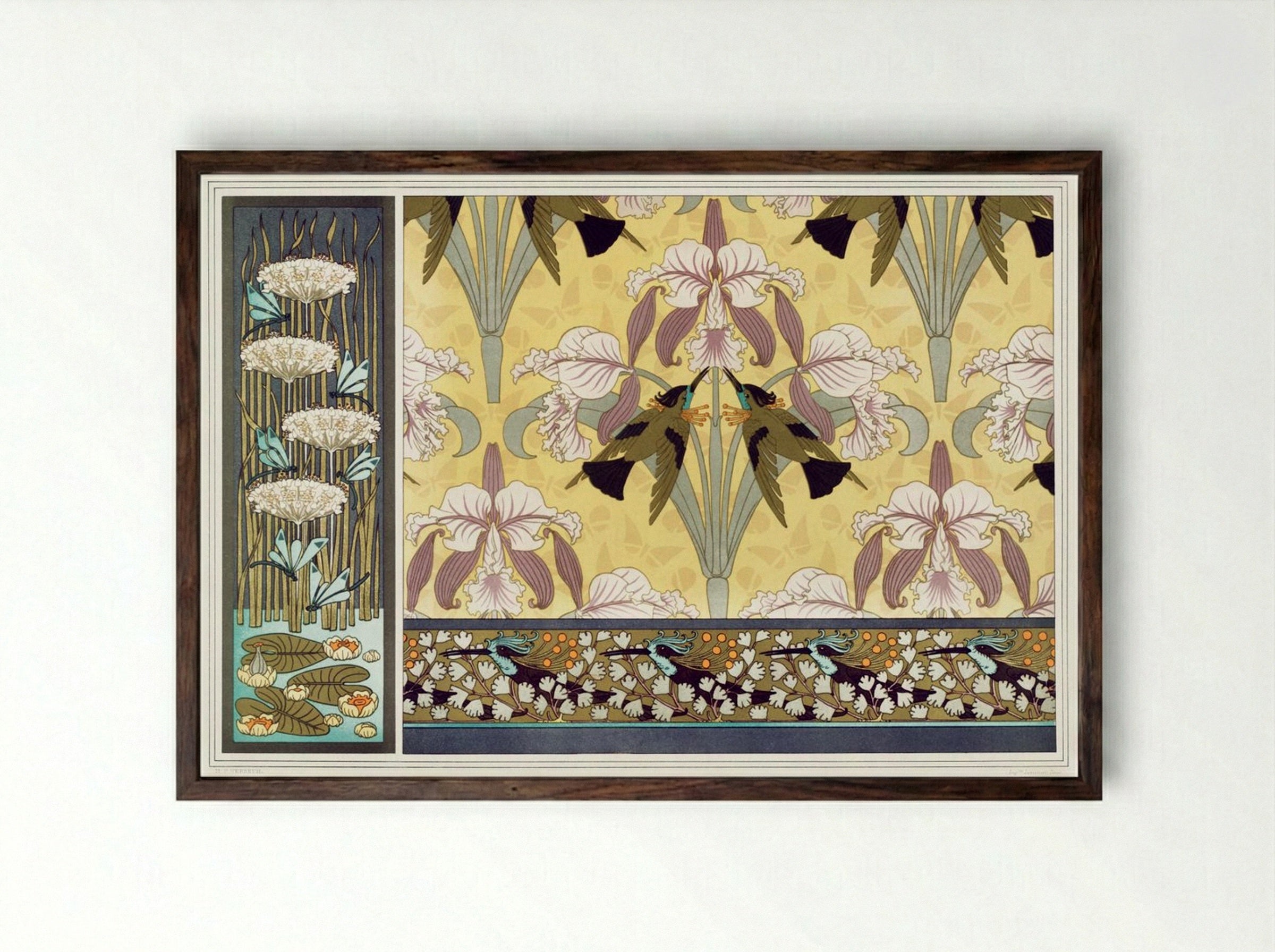 L'Animal dans la Décoration, Plate 35 - Maurice Pillard Verneuil - Framed Print Dark Wood