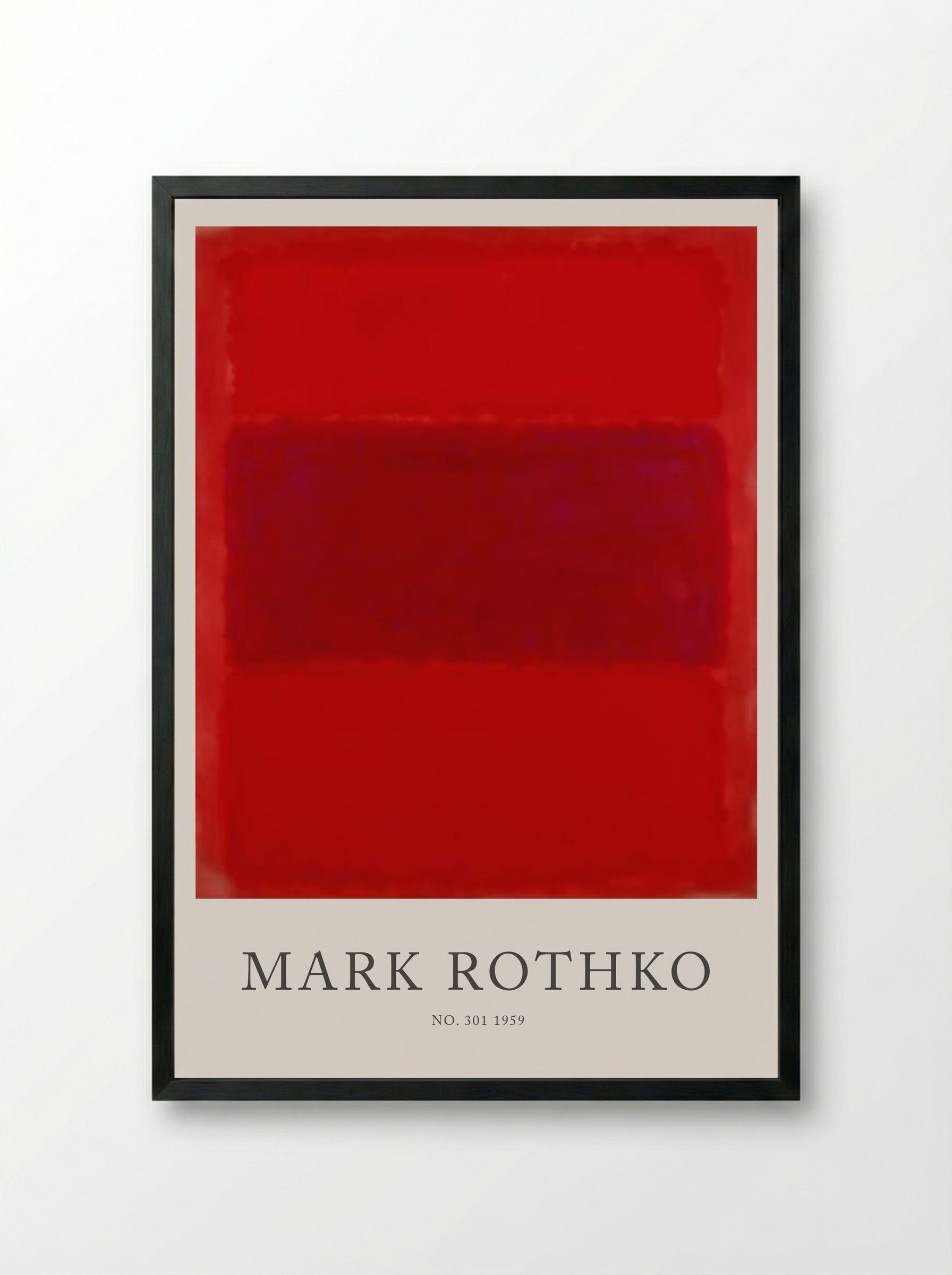 No. 301 - Mark Rothko - Framed Print Black