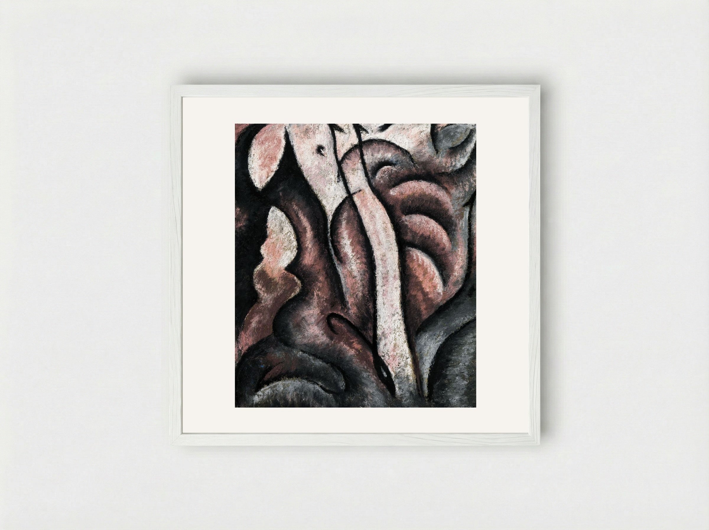 Sentimental Music (ca.) - Arthur Dove - Framed Print White