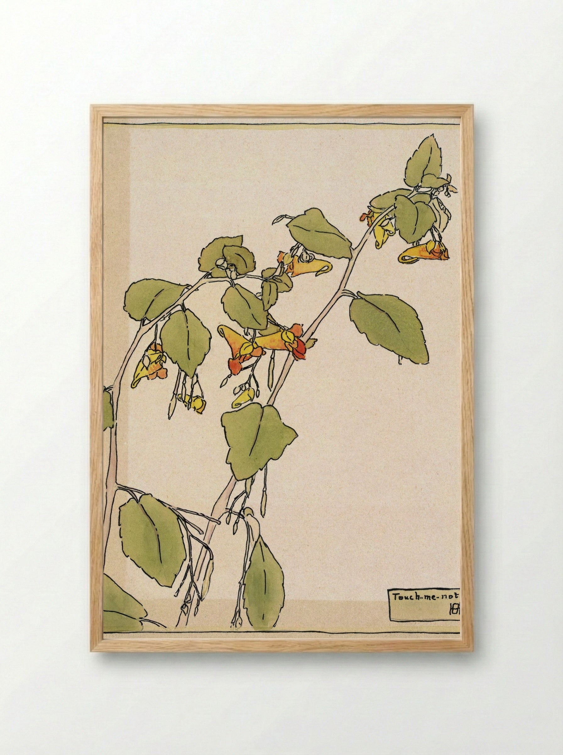 Touch Me Not (1915) - Hannah Borger Overbeck - Framed Print Wood