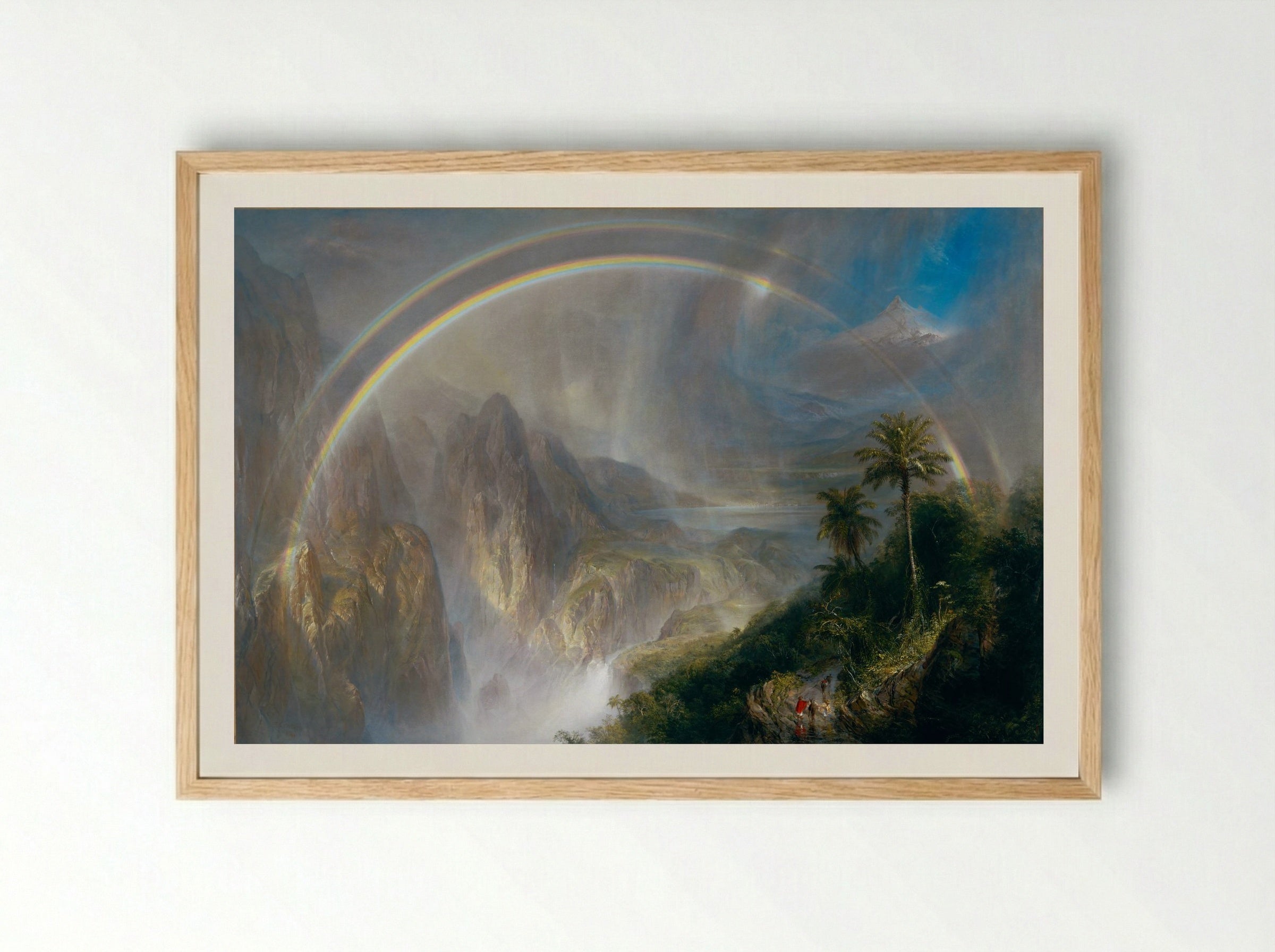 Rainy Season in the Tropics - Frederic Edwin Church - Framed Print Wood