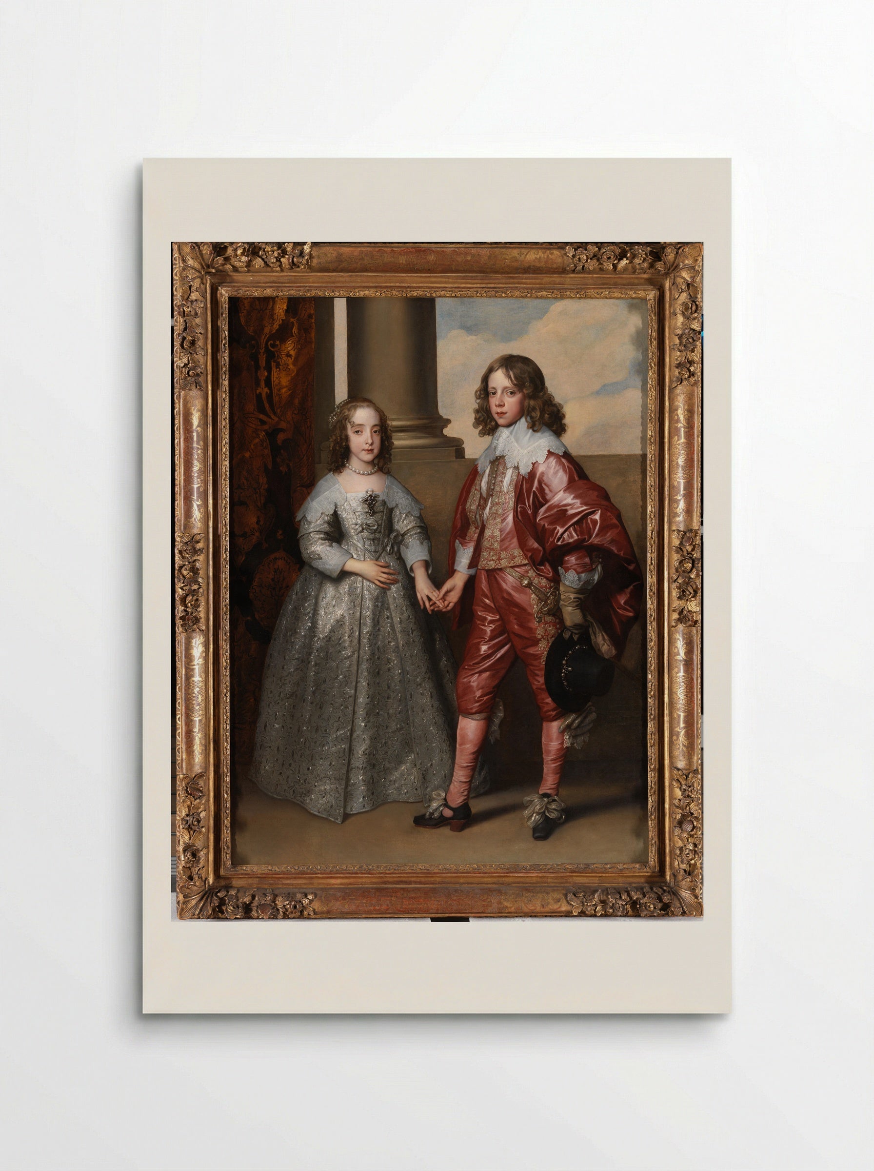 Maria Stuart en Willem II - Anthony van Dyck - Poster