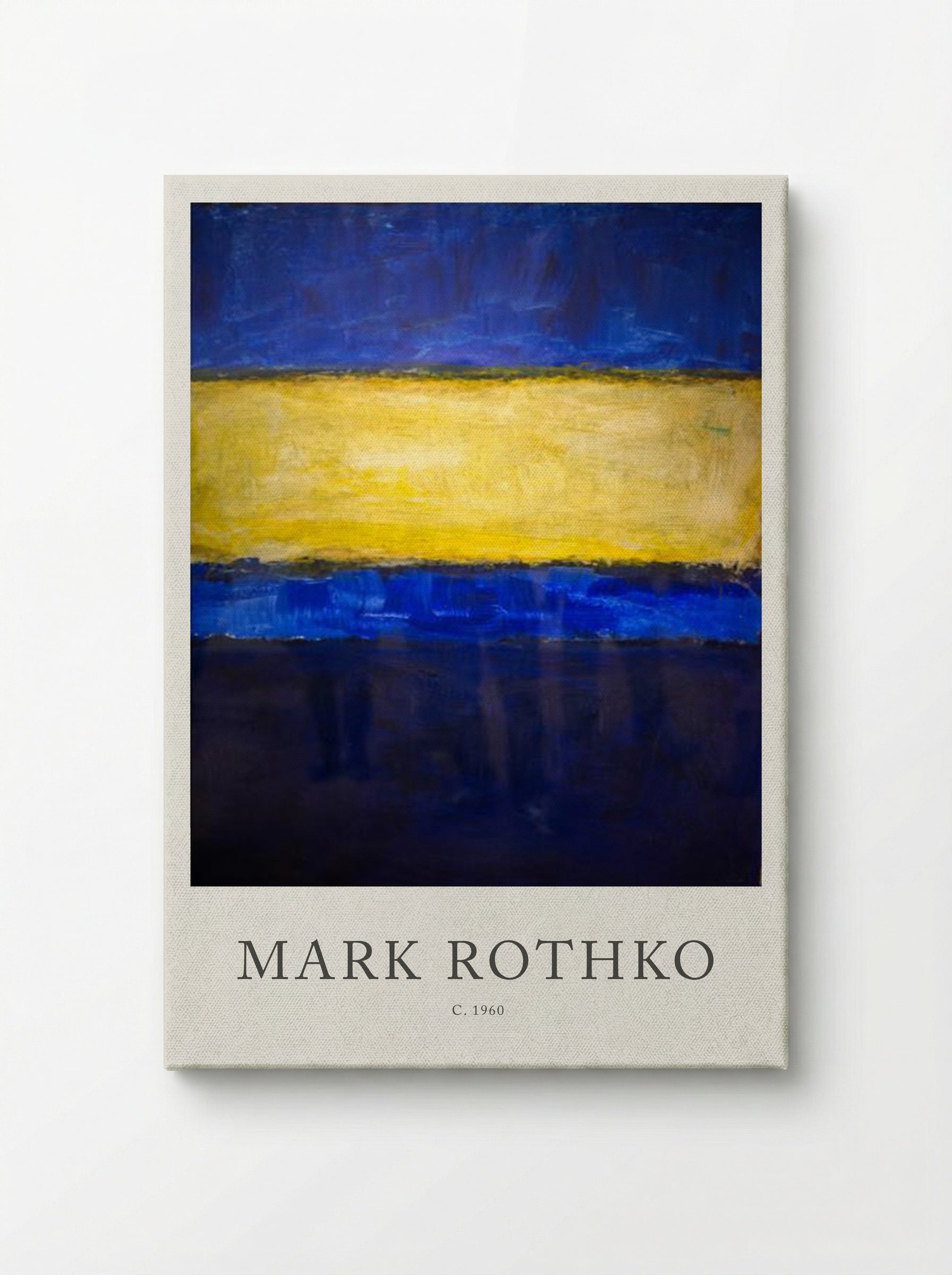 Untitled (Blue, Yellow, Blue) - Mark Rothko - Canvas