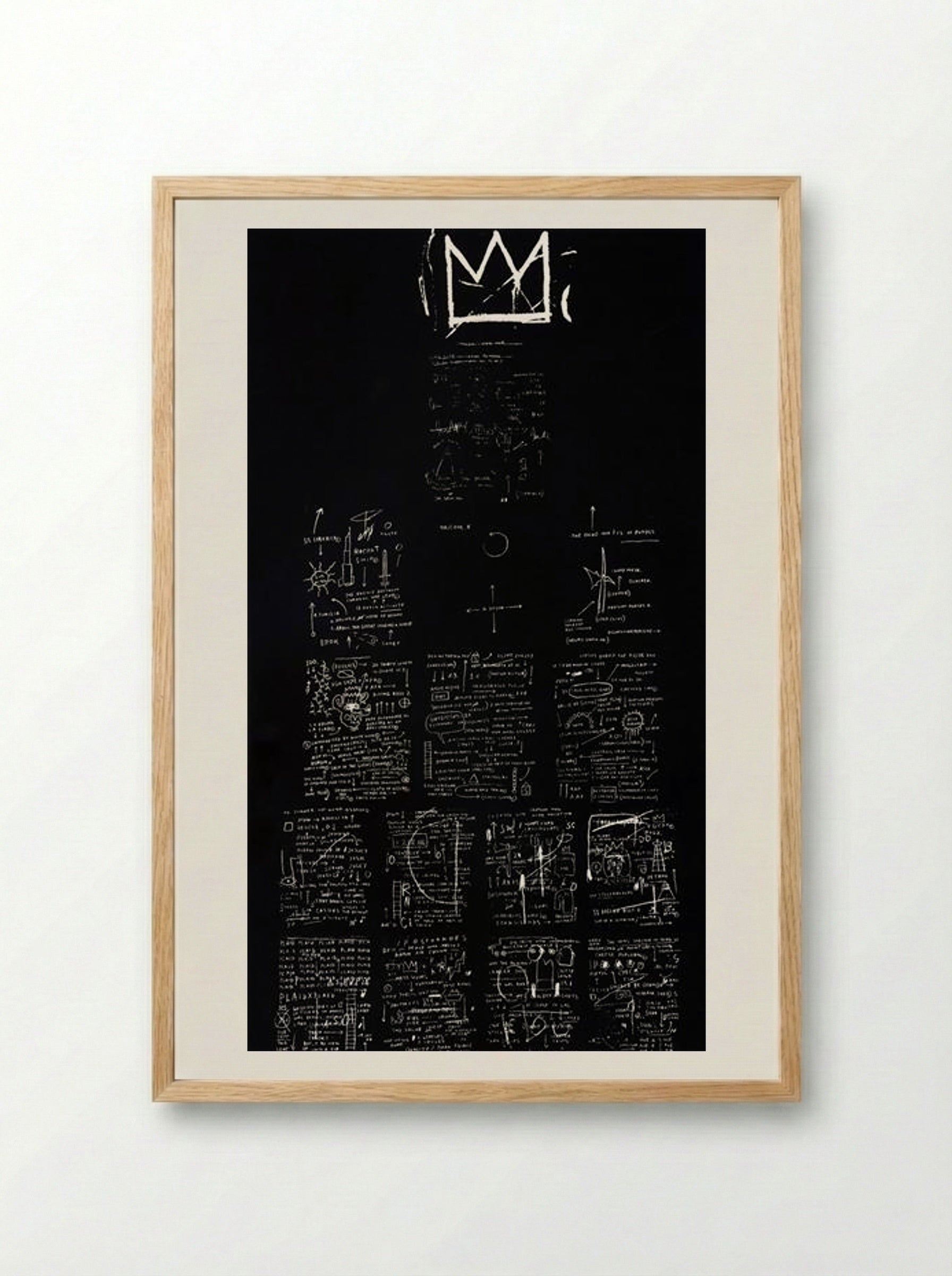 Tuxedo - Jean-Michel Basquiat - Framed Print Wood