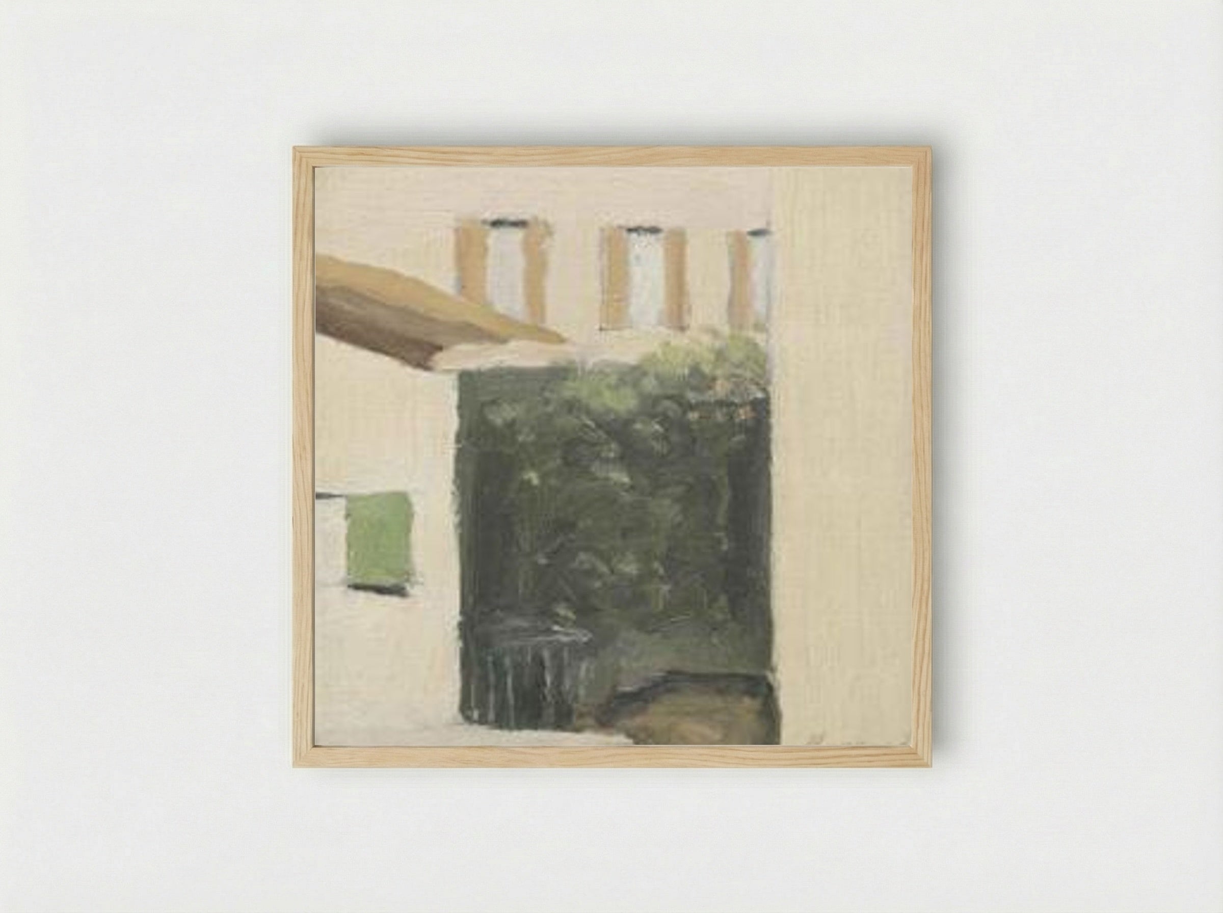 Cortile di Via Fondazza - Giorgio Morandi - Framed Print Wood