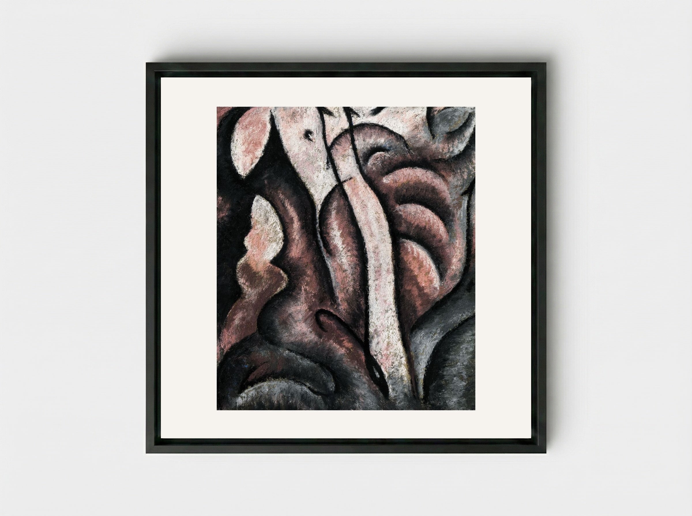 Sentimental Music (ca.) - Arthur Dove - Framed Canvas Black