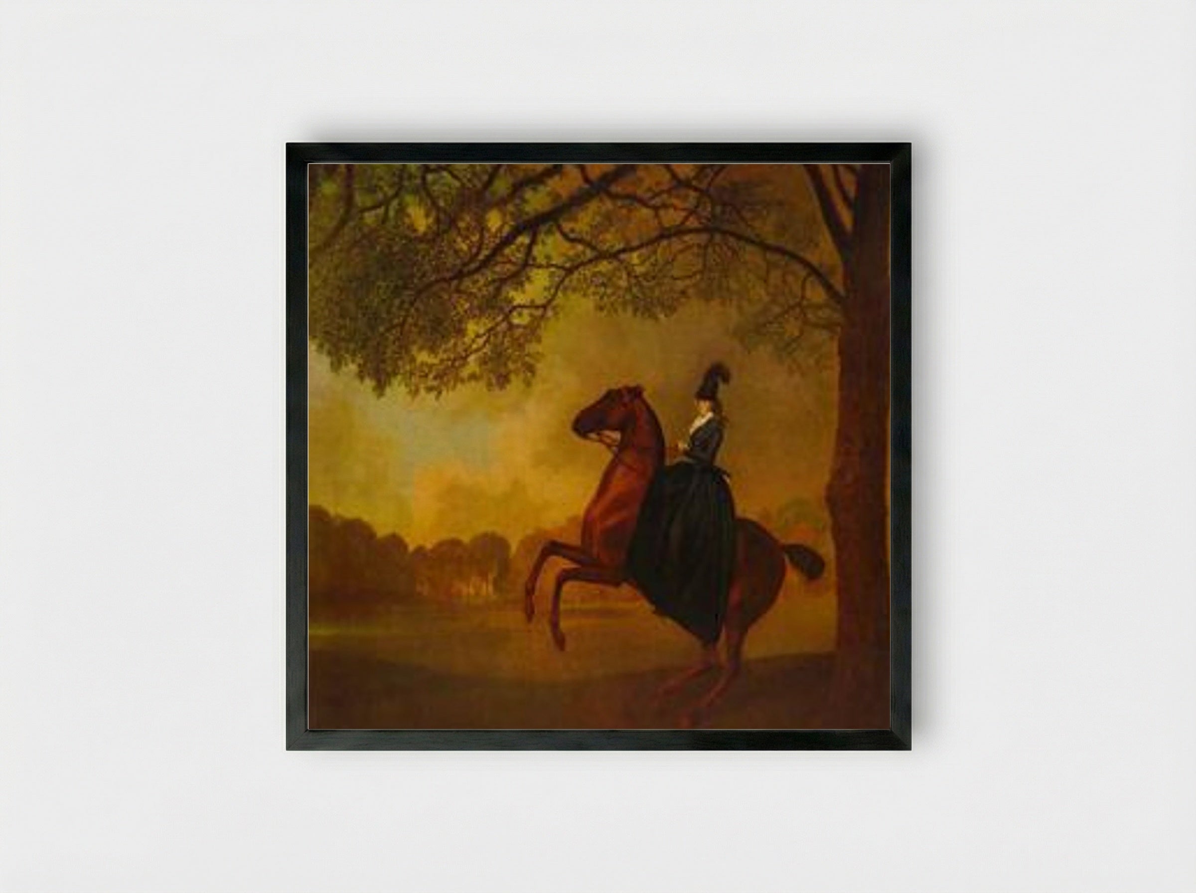 Laetitia, Lady Lade - George Stubbs - Framed Print Black
