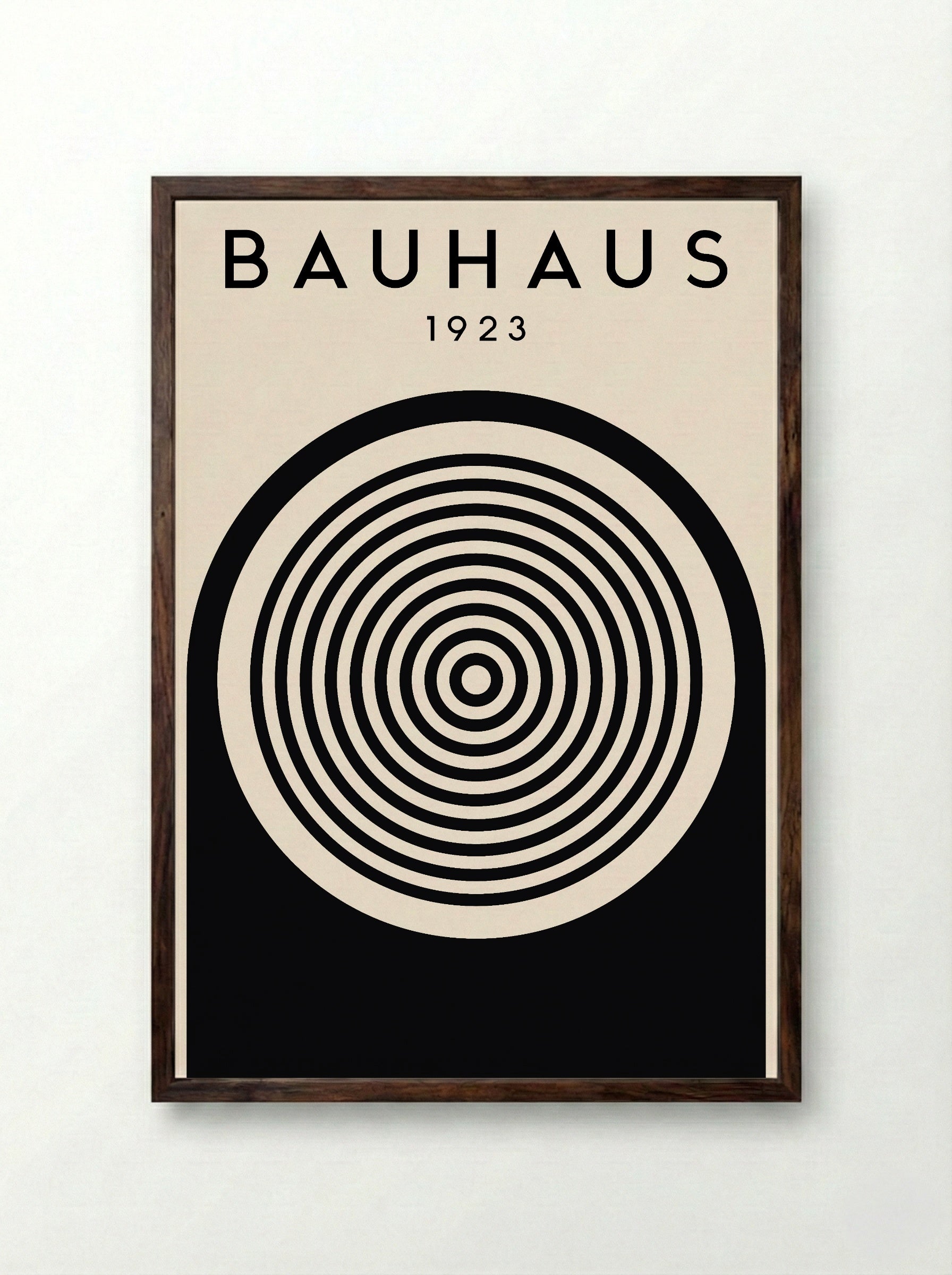 Bauhaus 1923 Concentric Circles – Inverted Print