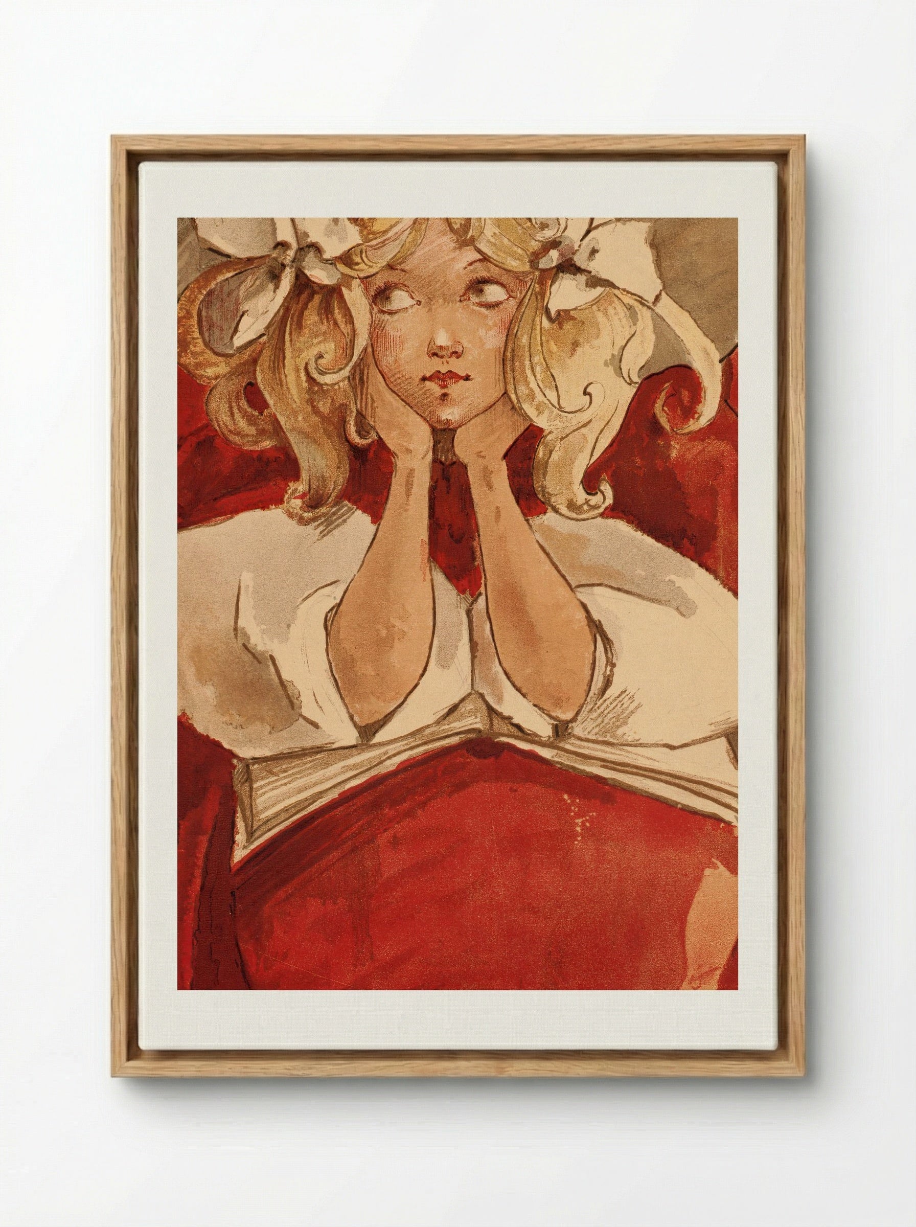 Fairy Tales (Mabel F. Blodgett Illustrations) - Ethel Reed - Framed Canvas Wood