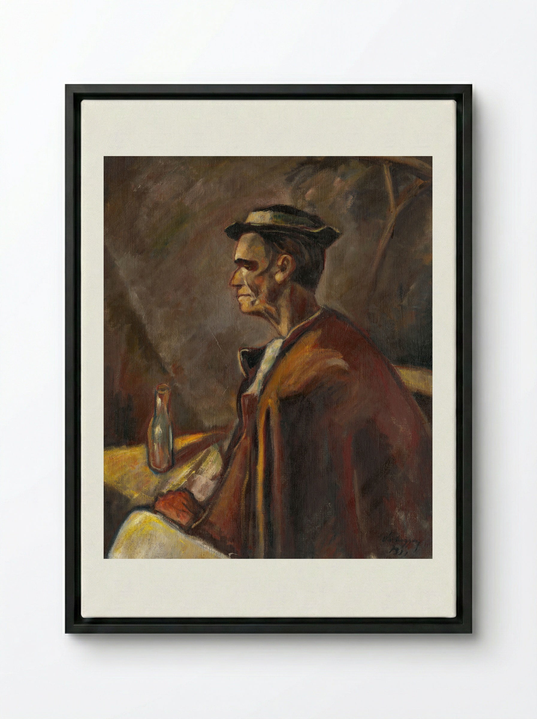 Drinking Spirits - Zolo Palugyay - Framed Canvas Black