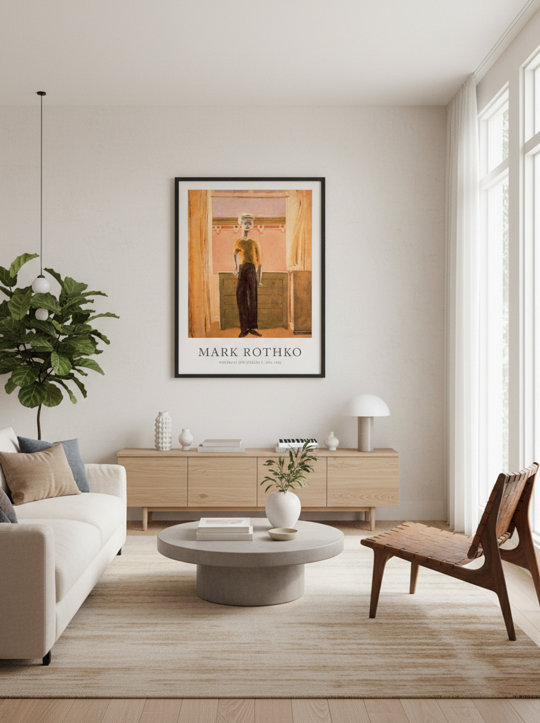 Untitled (Standing Figure by Window) - Mark Rothko - Lifestyle