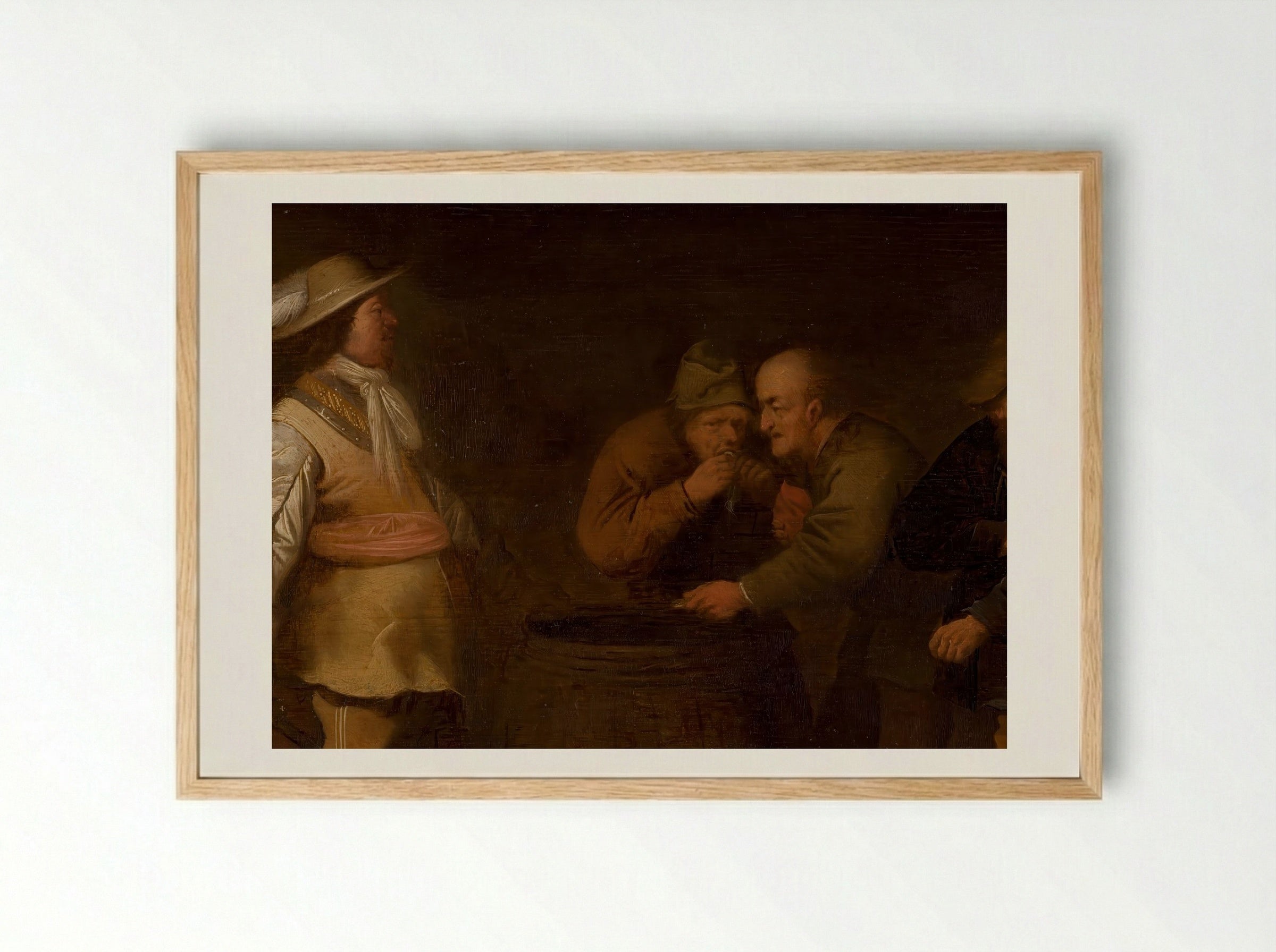 The Yielding of War Booty - Esaias van de Velde - Framed Print Wood