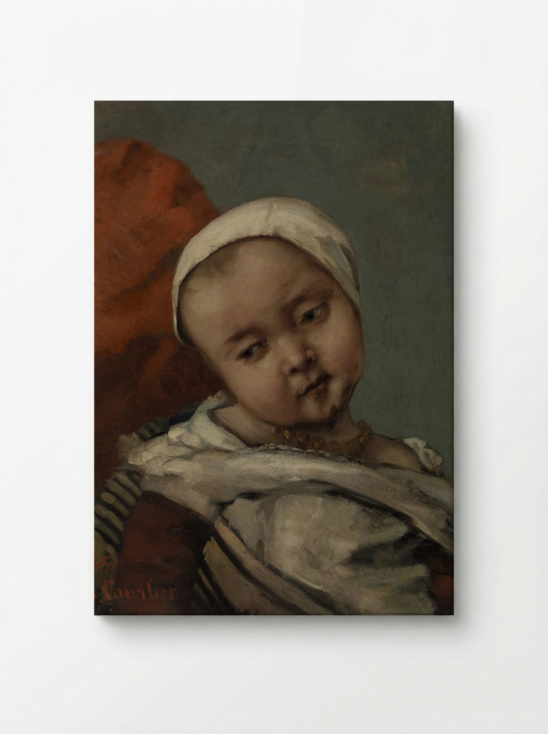 Head of a Baby - Gustave Courbet - Canvas