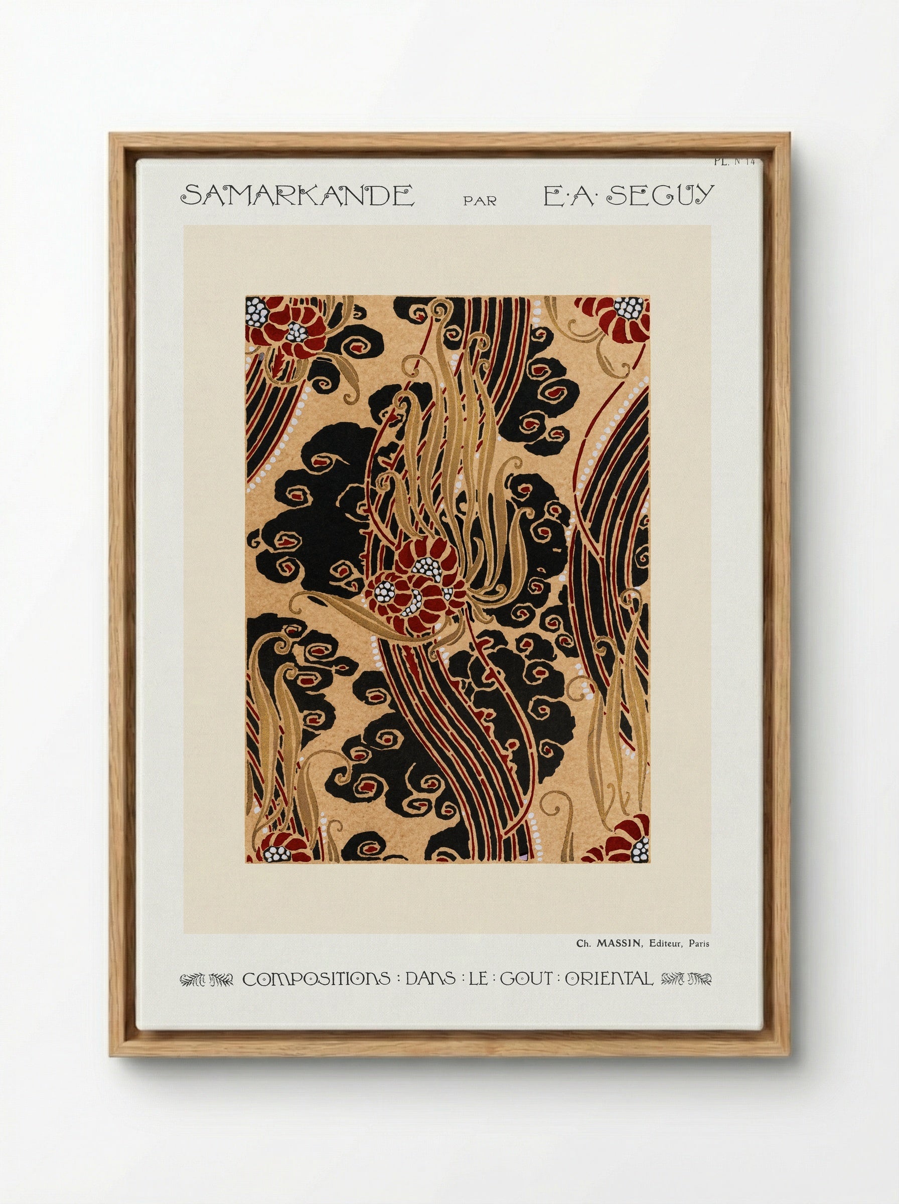 Samarkande (Plate 14, Compositions in the Oriental Style) - Émile-Allain Séguy - Framed Canvas Wood