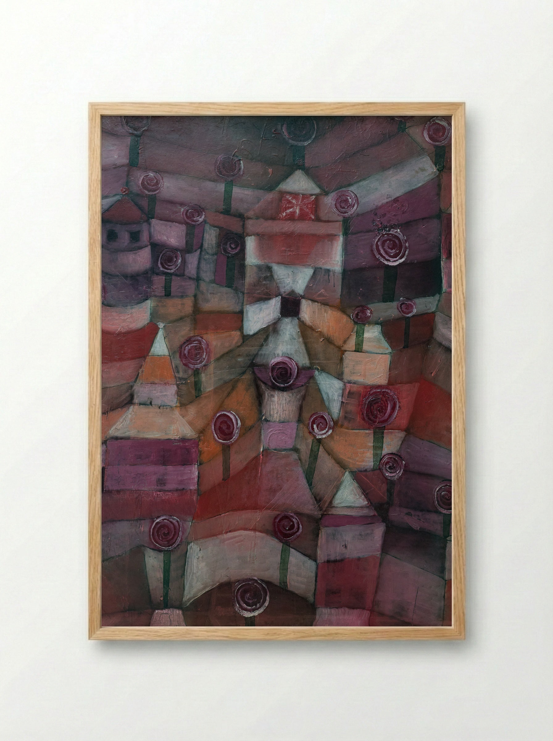 Rose Garden - Paul Klee - Framed Print Wood
