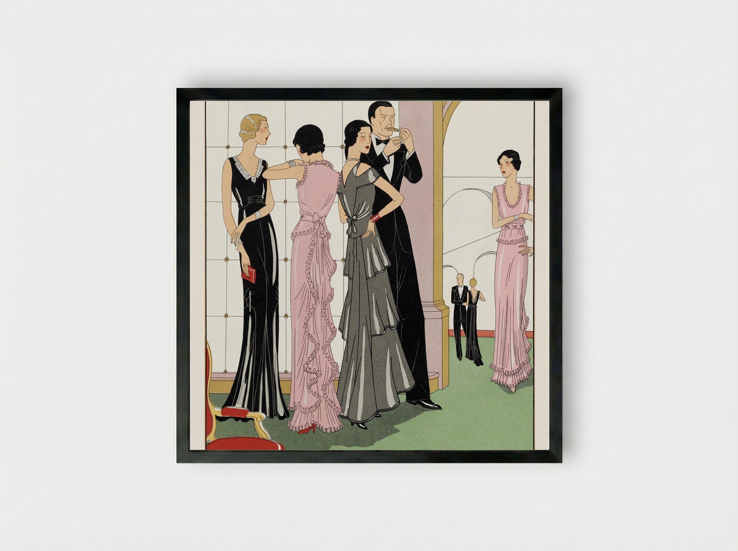 Evening Wears - Martial et Armand - Framed Print Black