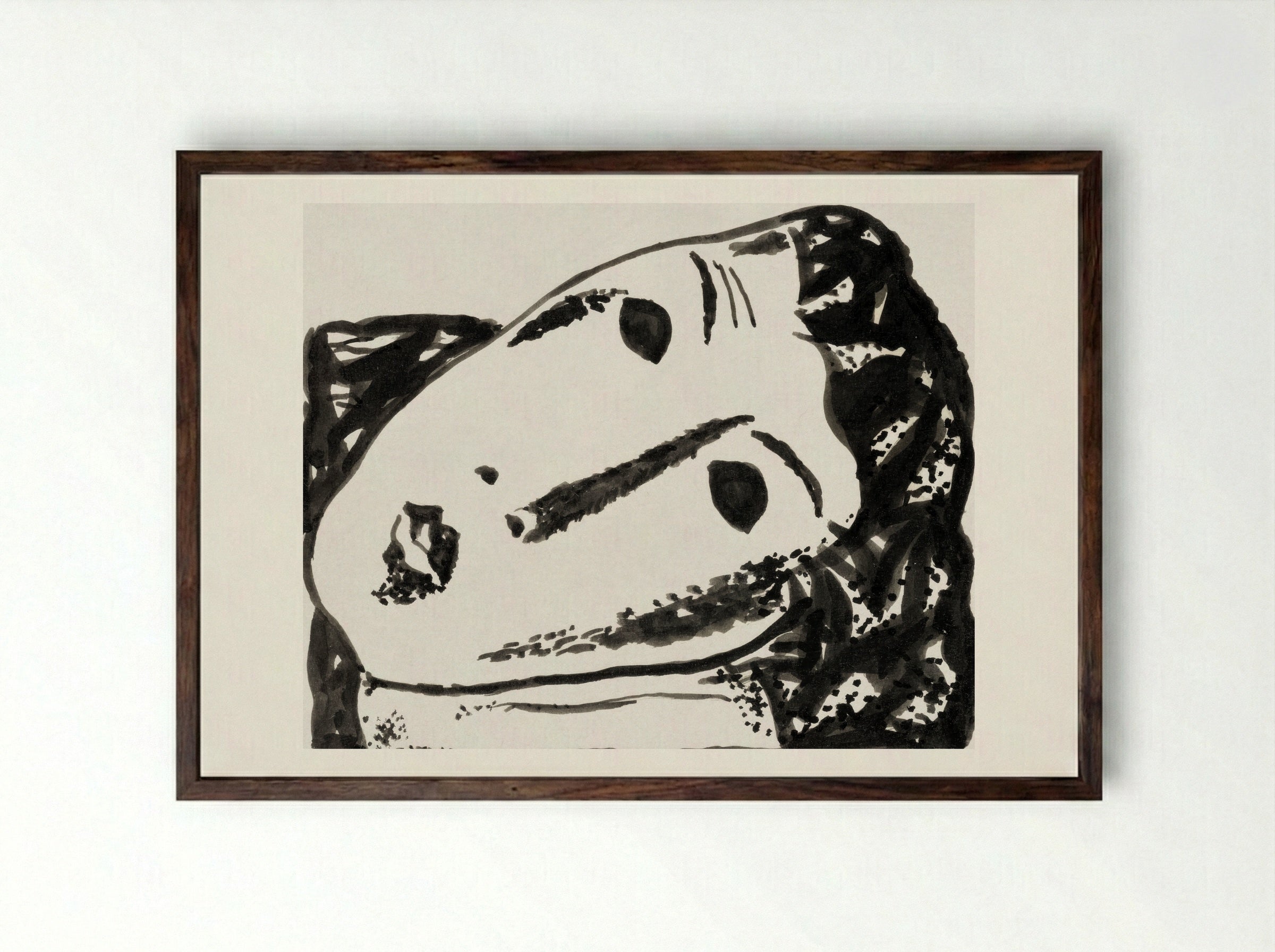 Vignette for 'L'art Hollandais contemporain' - Gustave De Smet - Framed Print Dark Wood