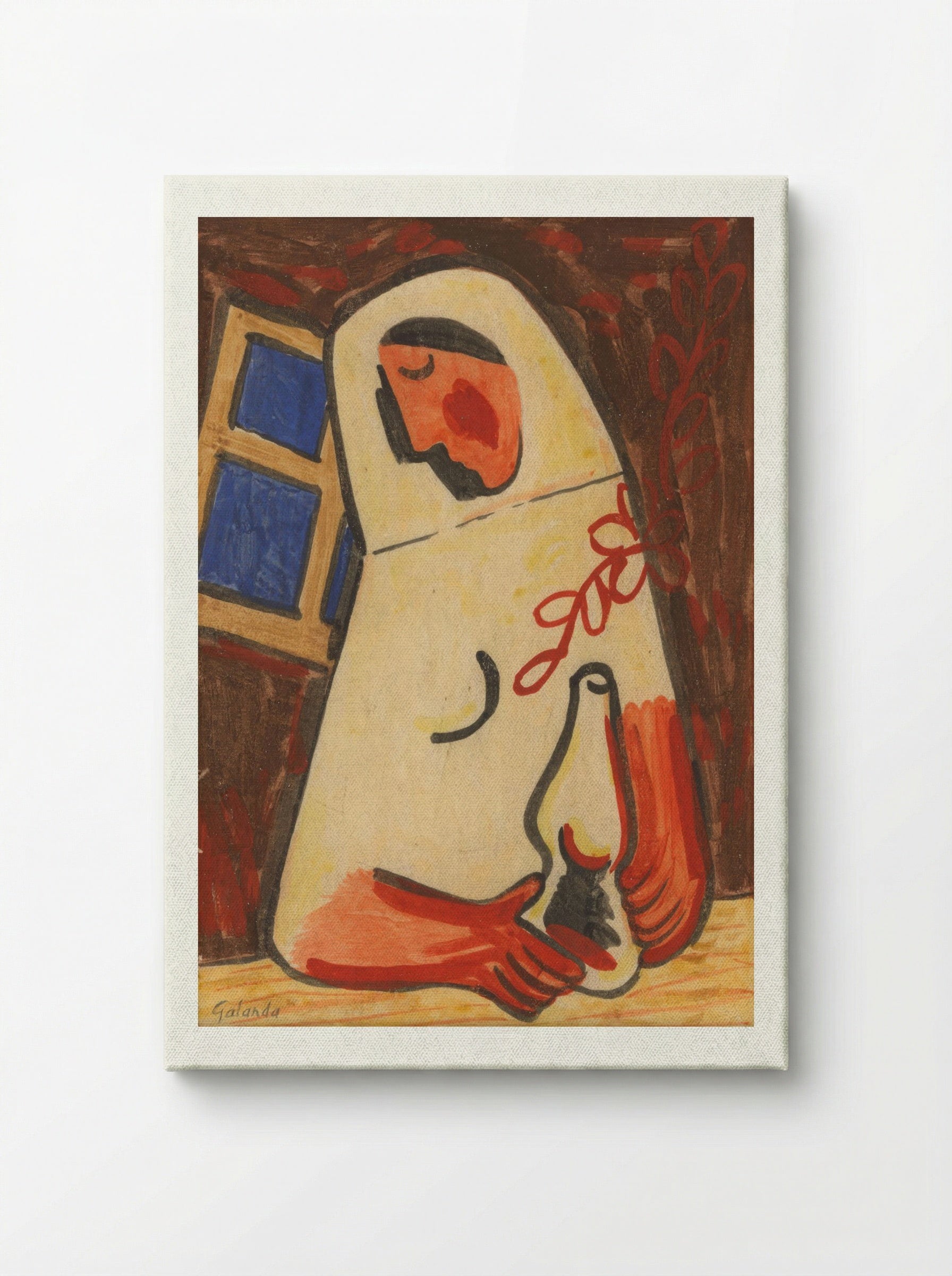 Sitting Woman - Mikuláš Galanda - Canvas
