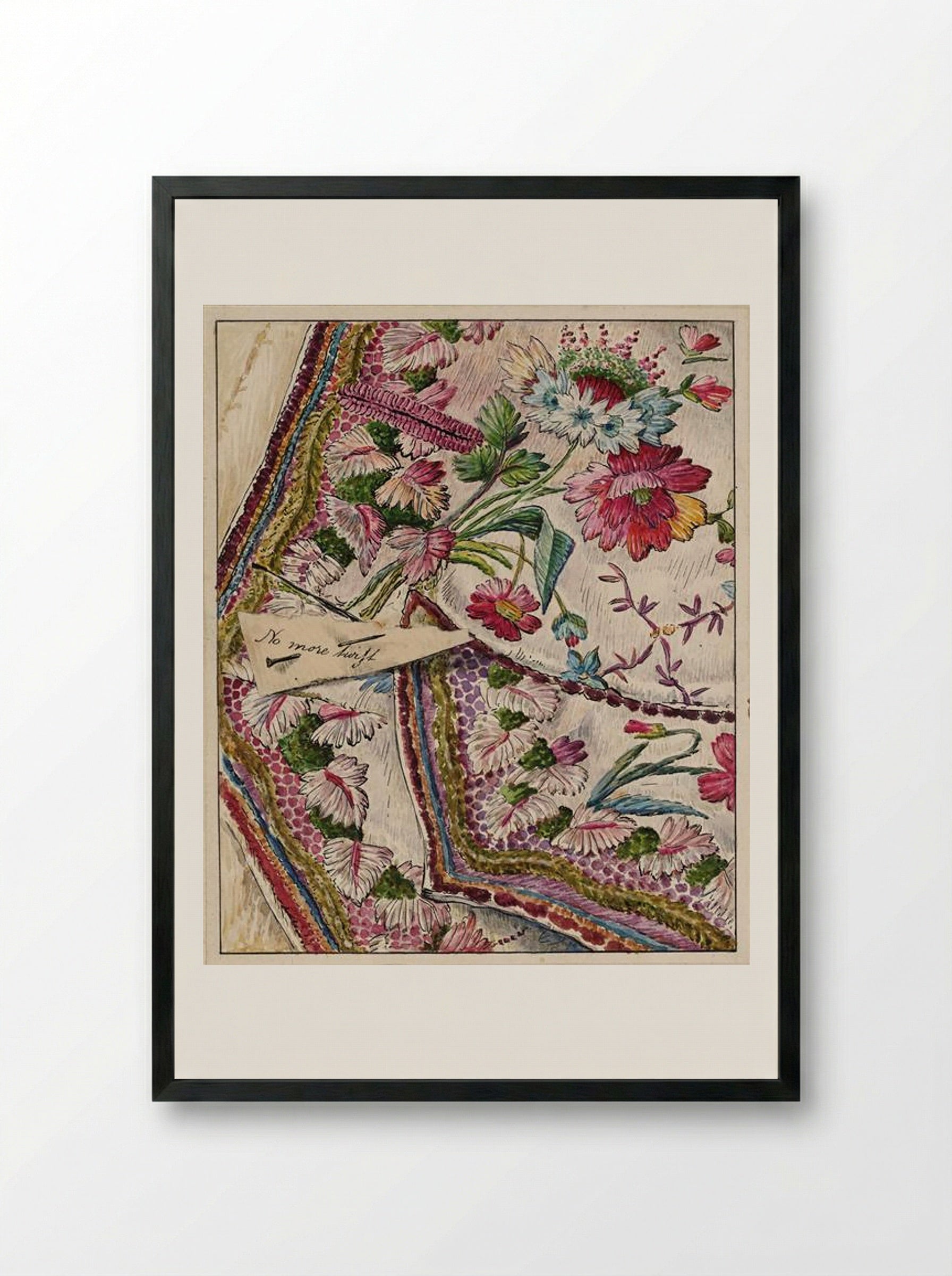 No More Twist - Beatrix Potter - Framed Print Black