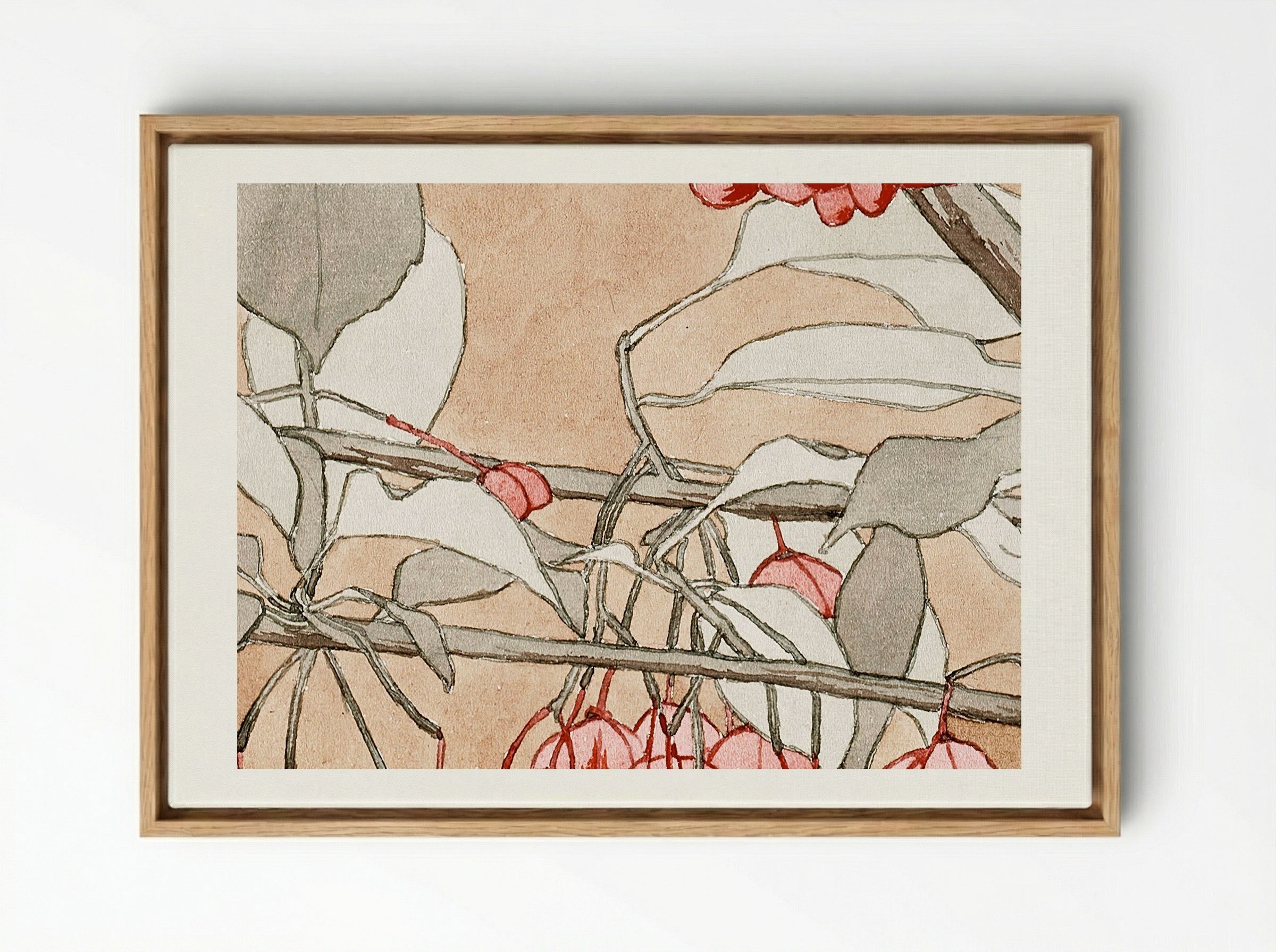 Burning Bush - Hannah Borger Overbeck - Framed Canvas Wood