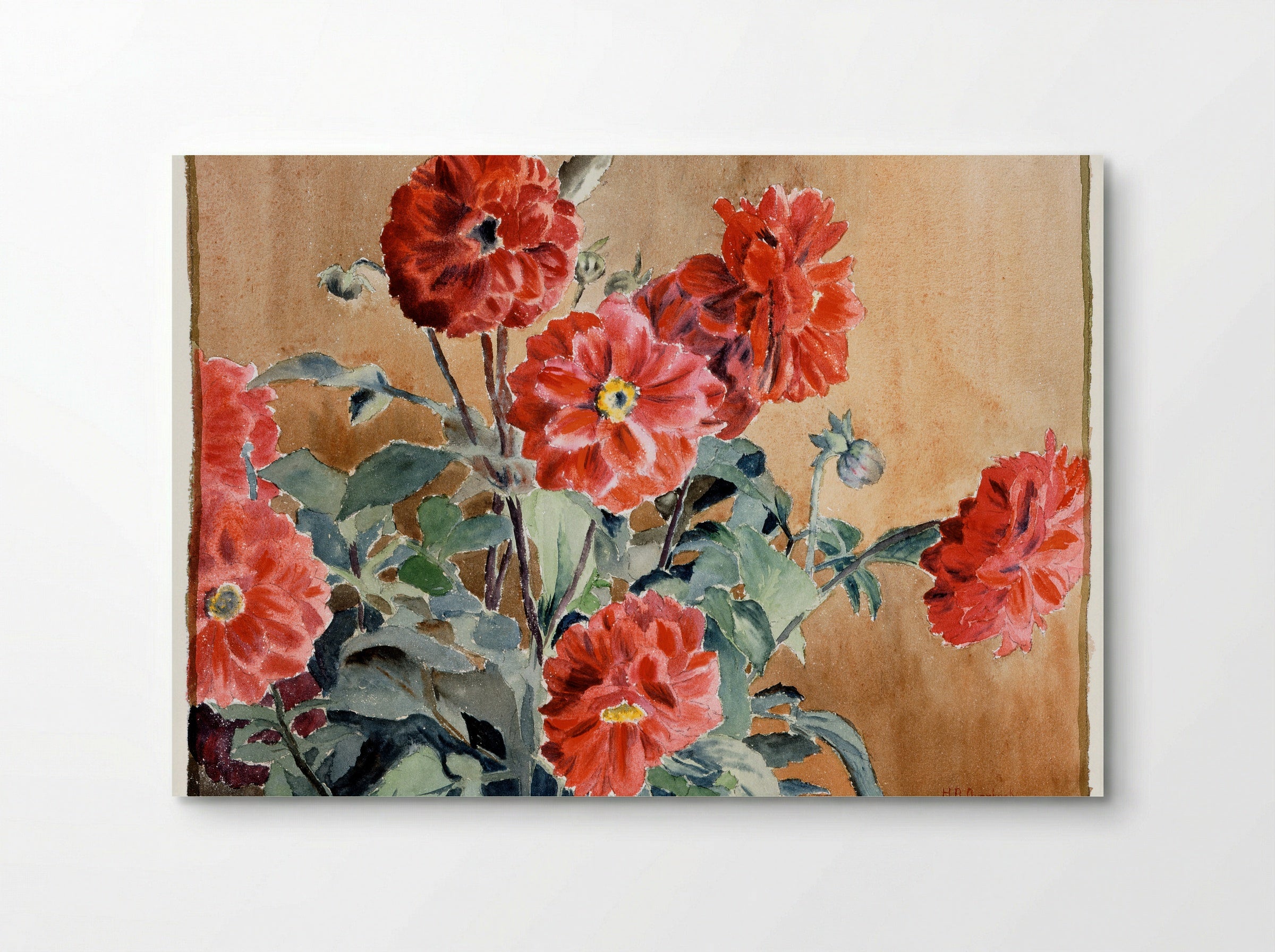 Dahlias (1915) - Hannah Borger Overbeck - Poster