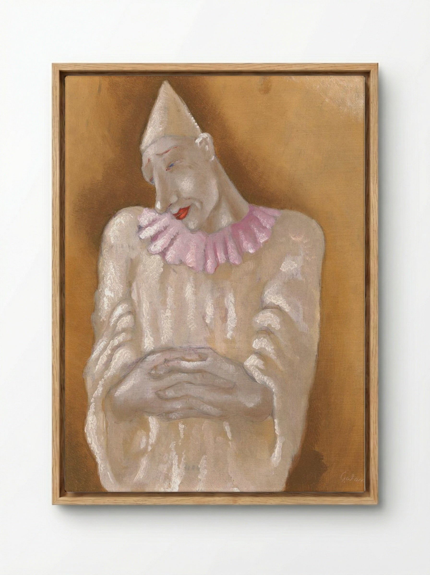 Clown - Mikuláš Galanda - Framed Canvas Wood