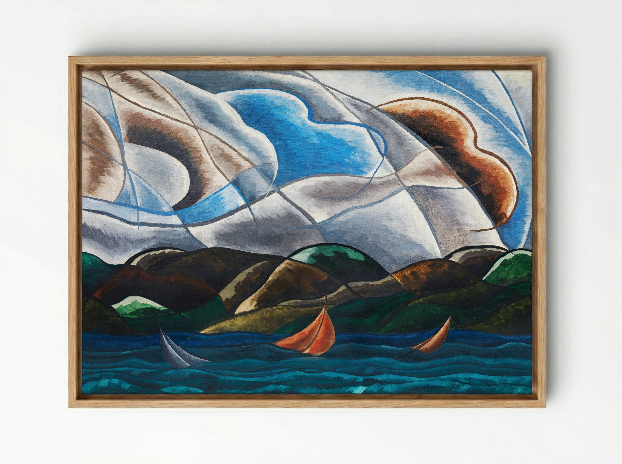 Clouds and Water - Arthur Dove - Framed Canvas Wood