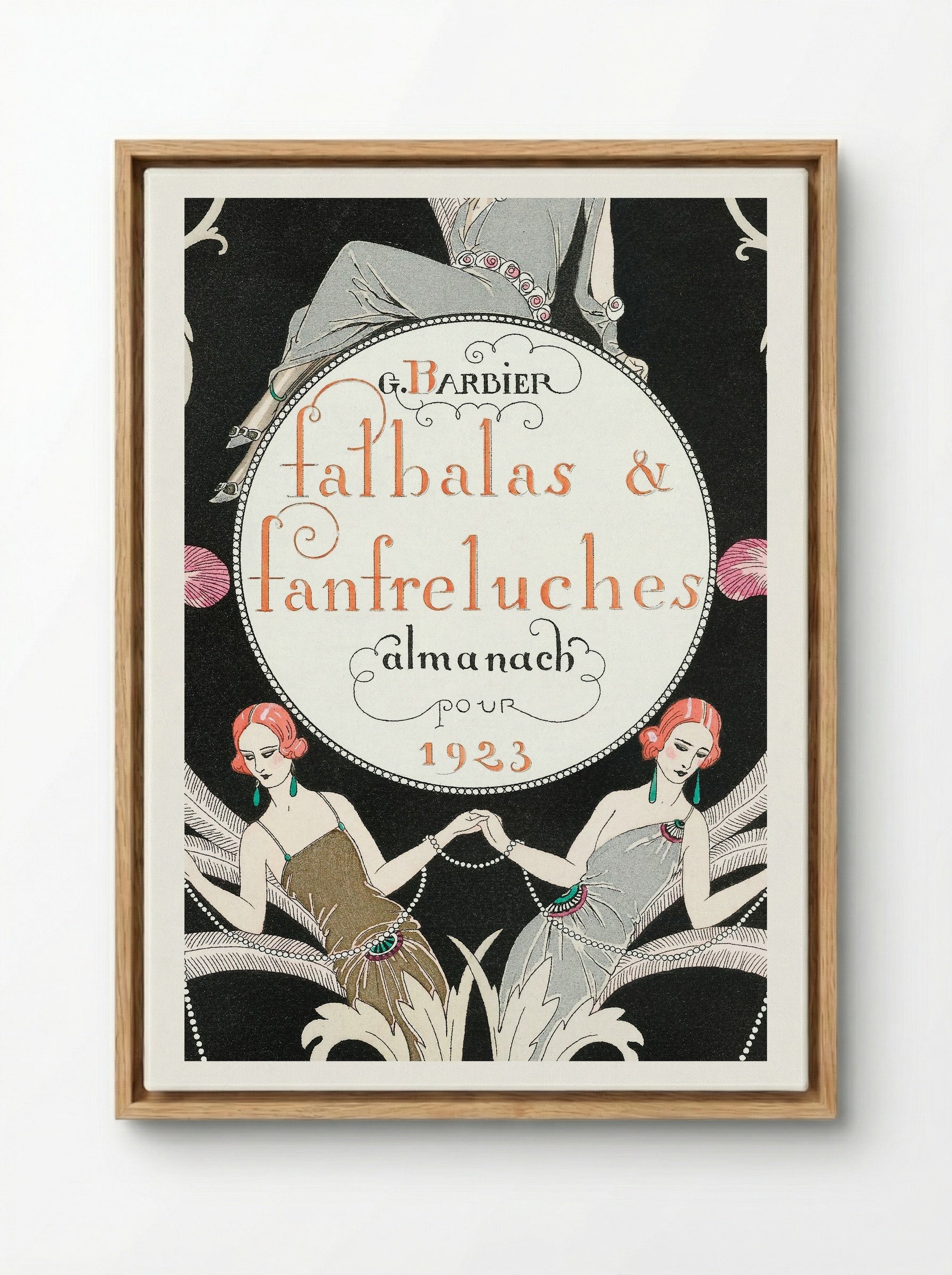 Falbalas et Fanfreluches - George Barbier - Framed Canvas Wood
