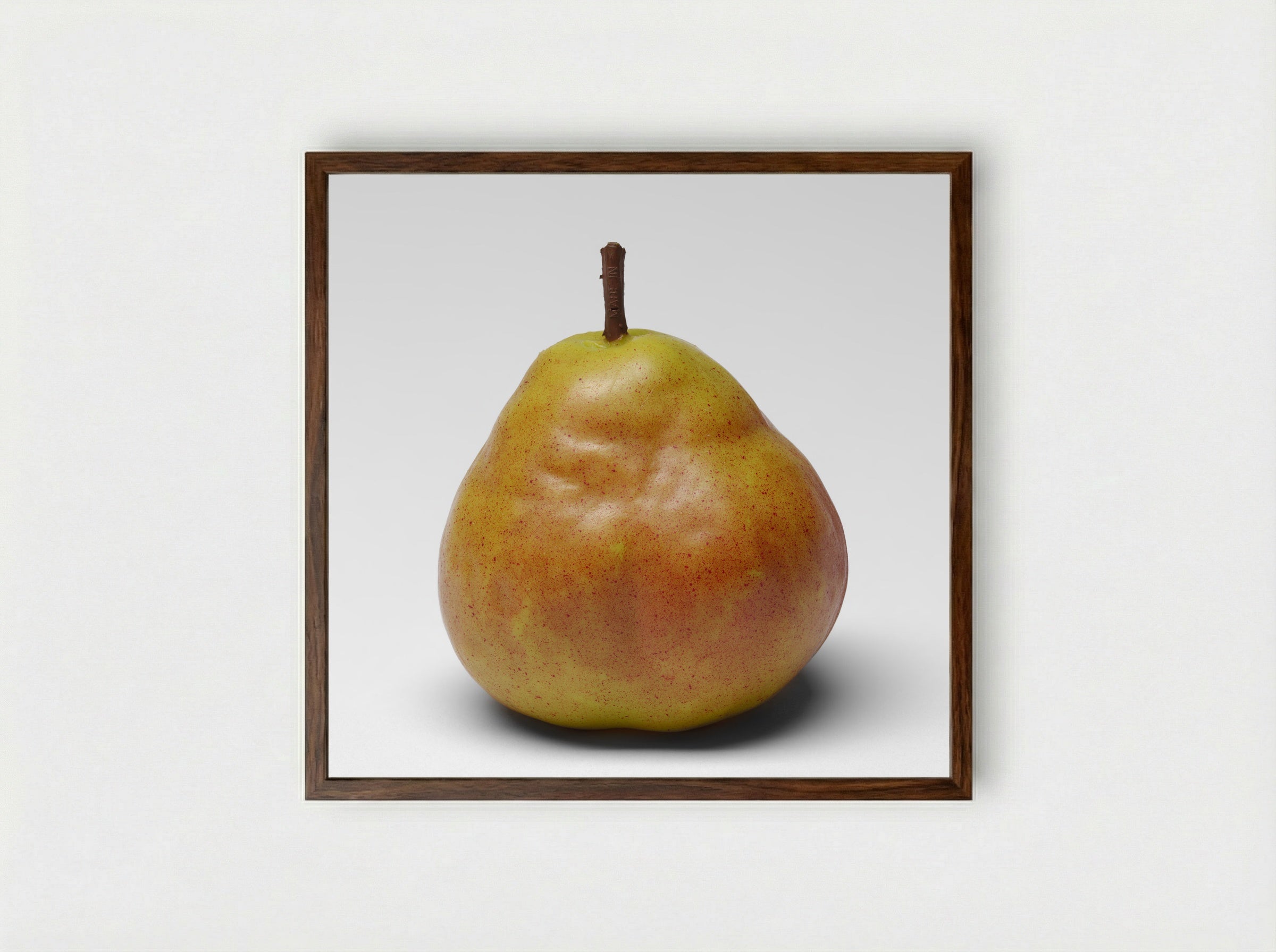 Pear - Claes Oldenburg - Framed Print Dark Wood
