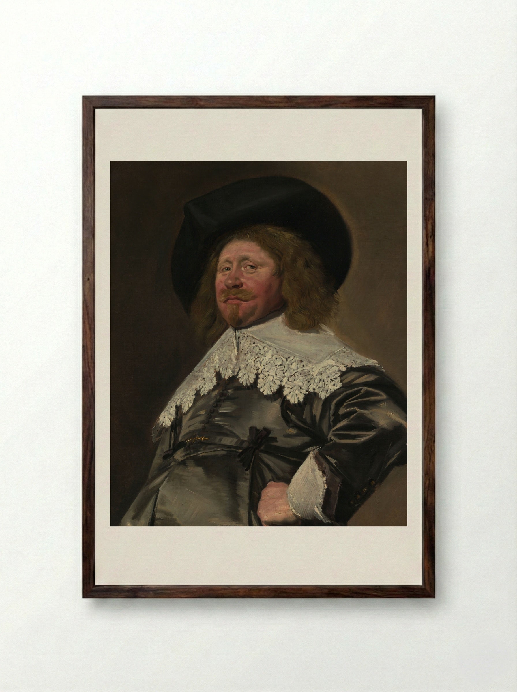 Claes Duyst van Voorhout - Frans Hals - Framed Print Dark Wood