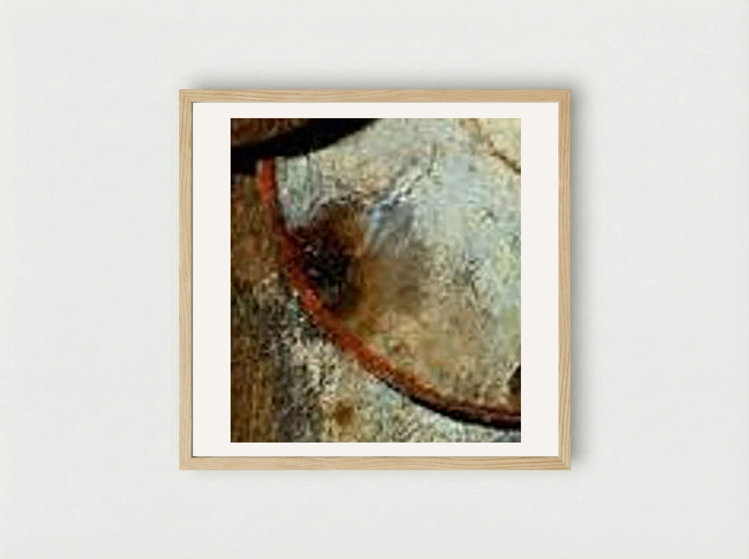 Merzbild Rossfett - Kurt Schwitters - Framed Print Wood