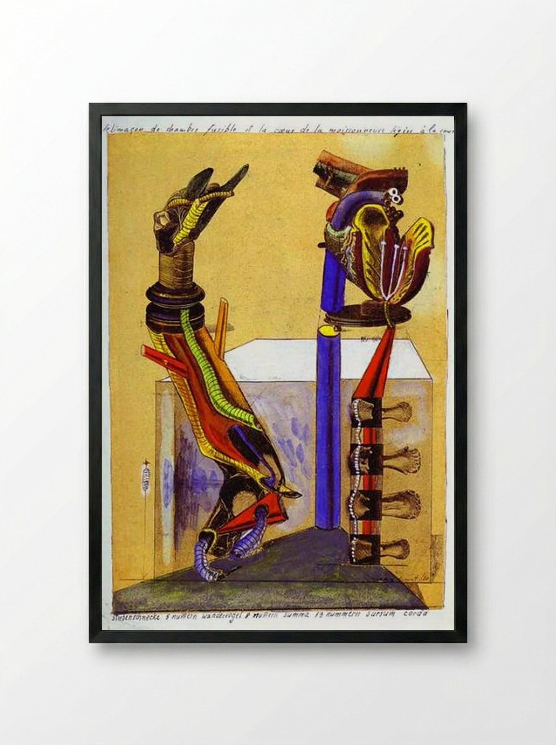 The Slug Room - Max Ernst - Framed Print Black
