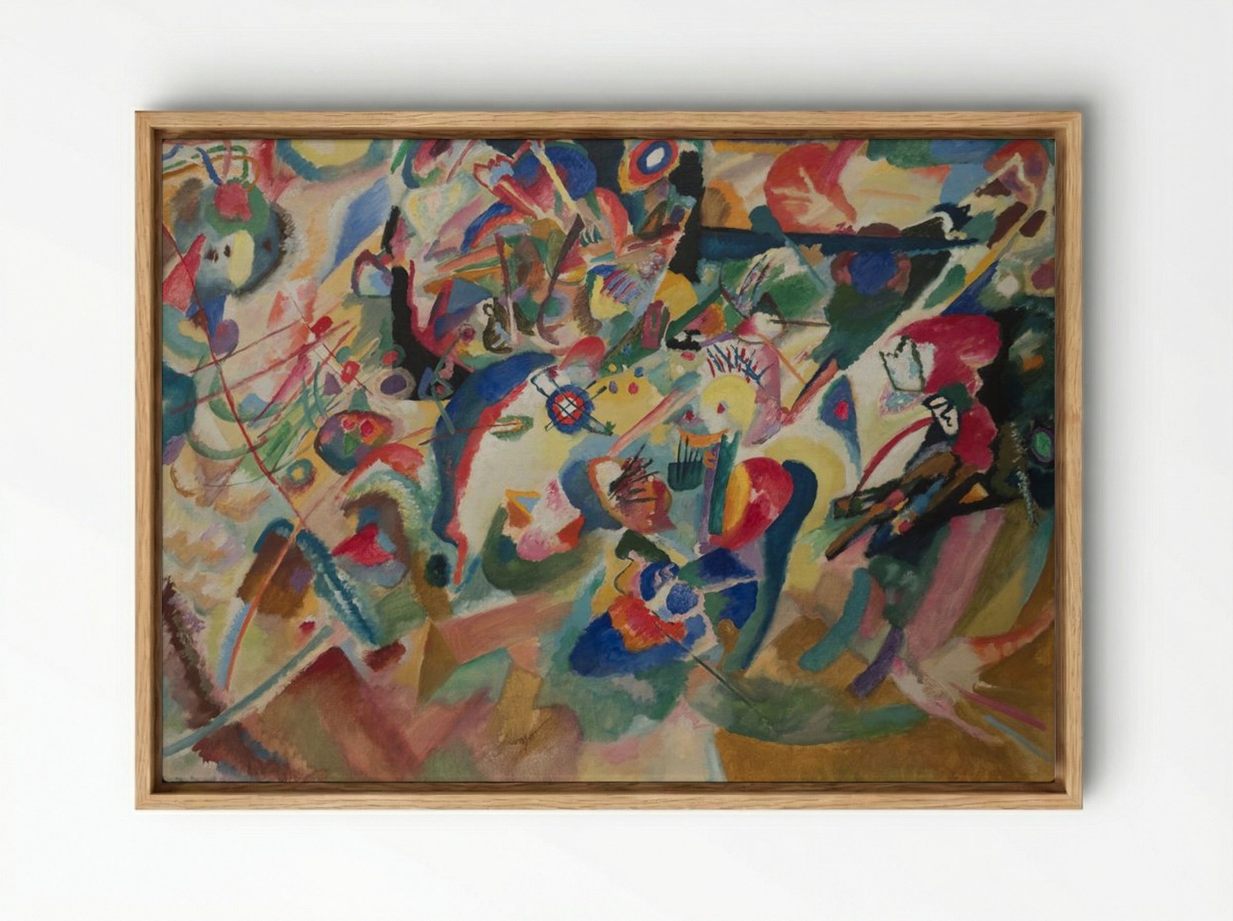 Sketch III for Composition VII - Wassily Kandinsky - Framed Canvas Wood