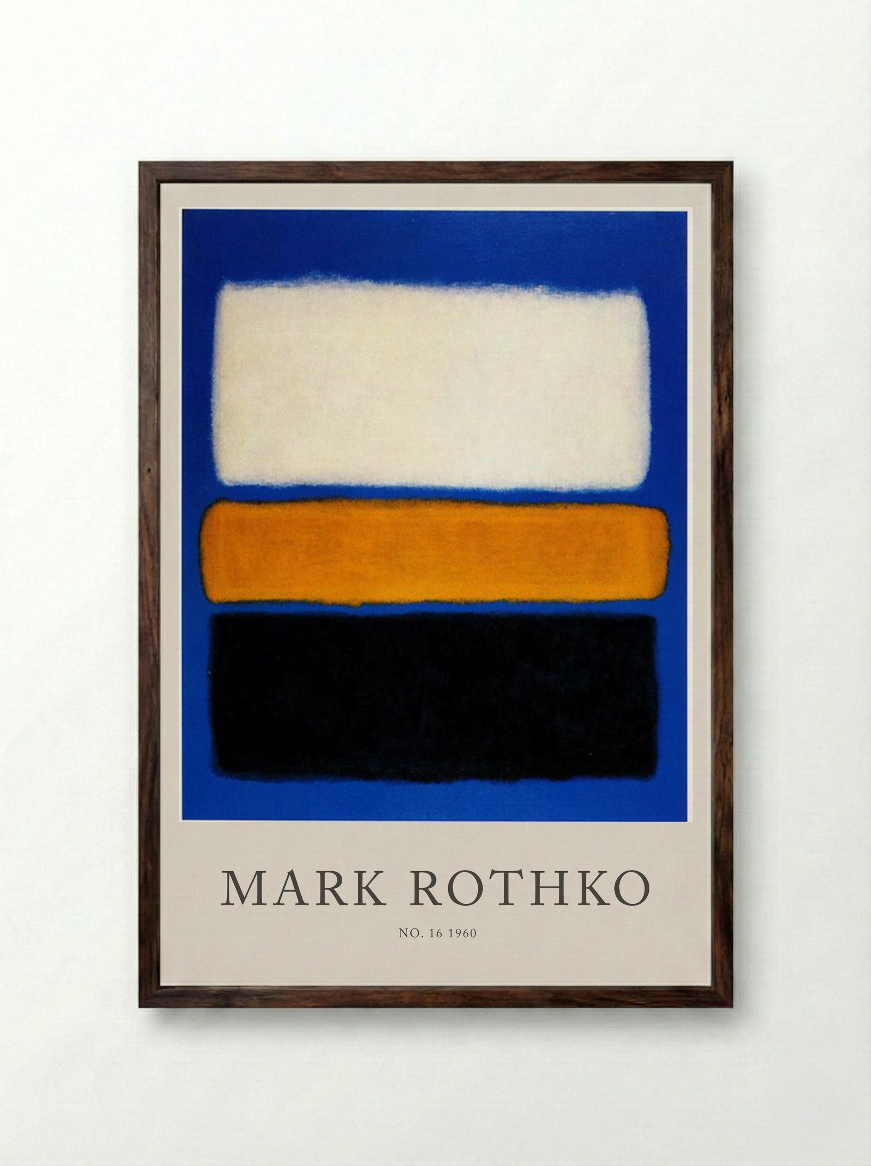 No. 16 - Mark Rothko - Framed Print Dark Wood