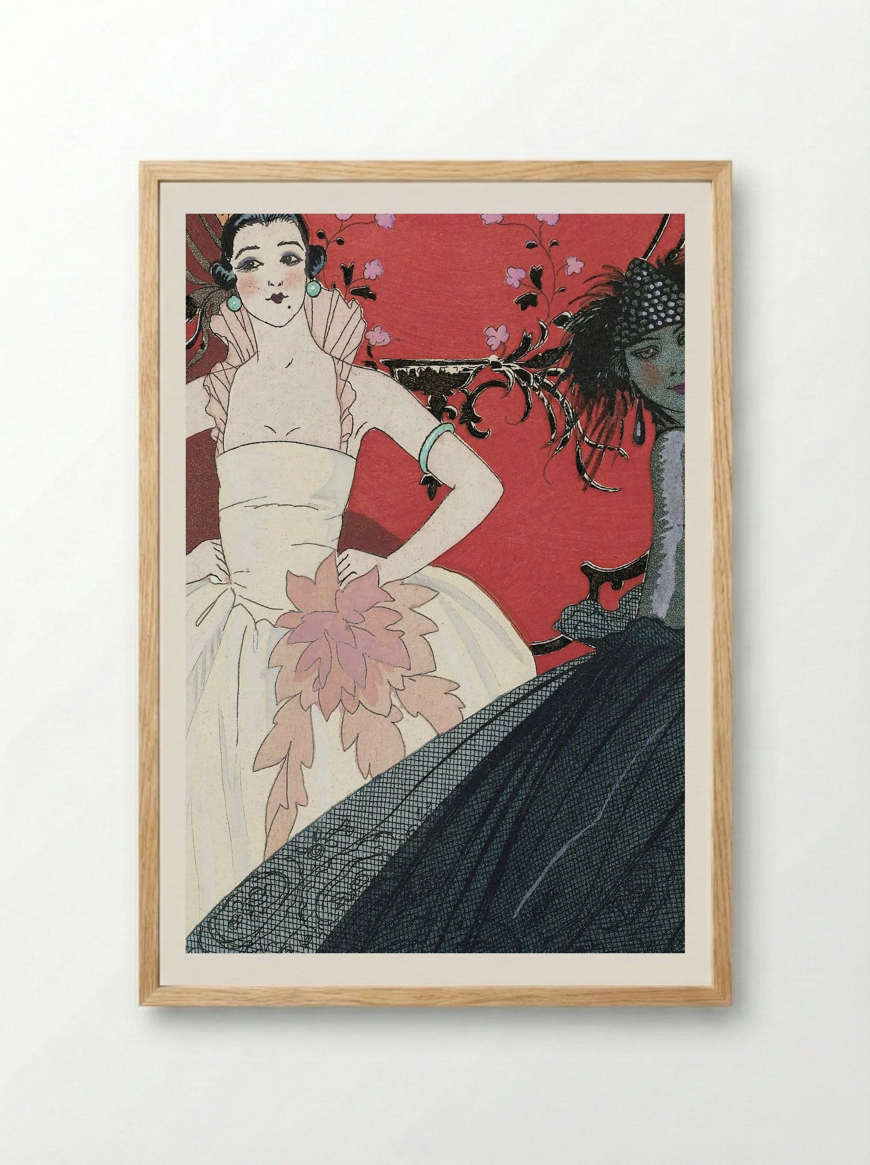 Le Jour et la Nuit - George Barbier - Framed Print Wood