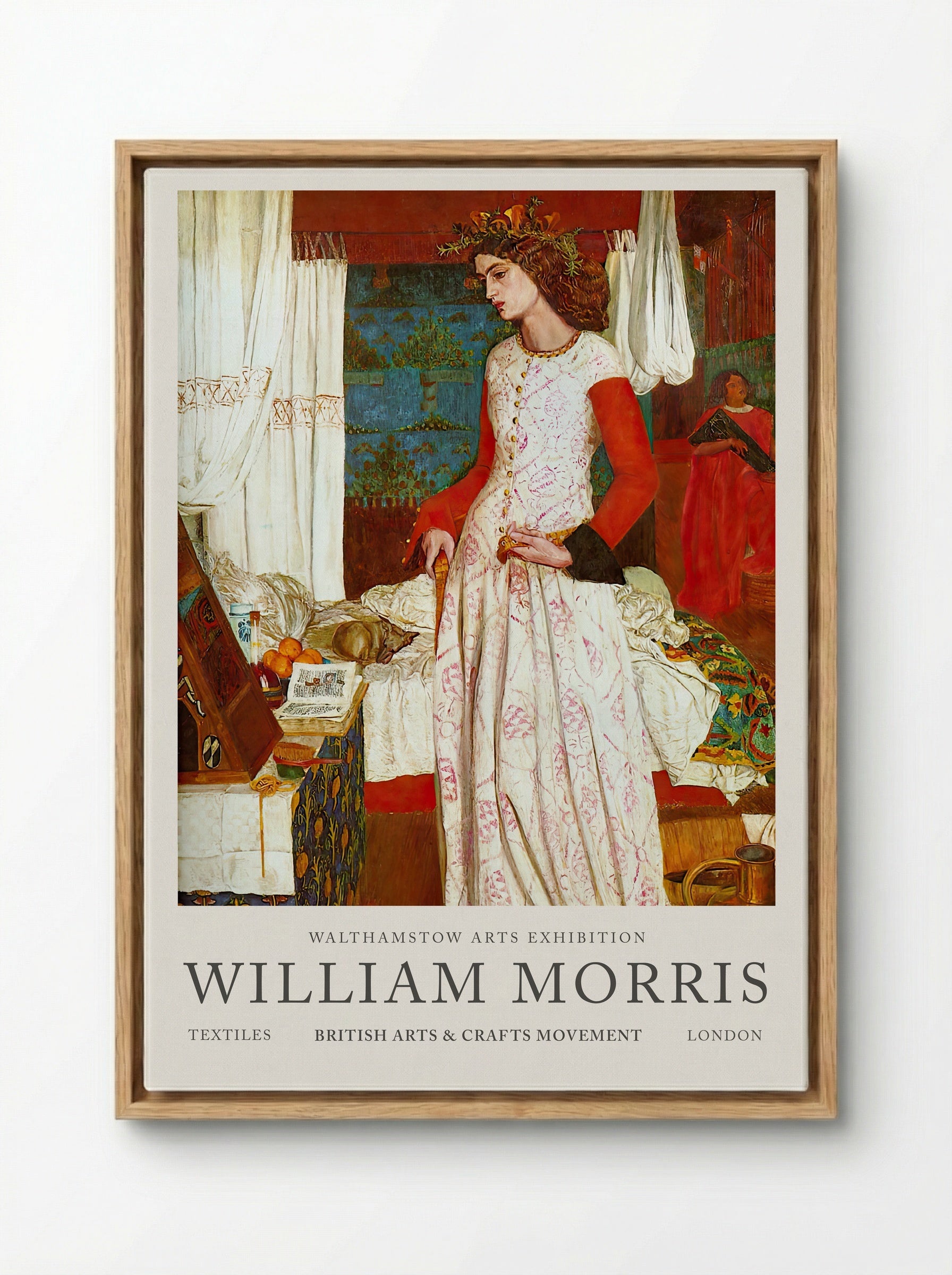 La Belle Iseult - William Morris - Framed Canvas Wood