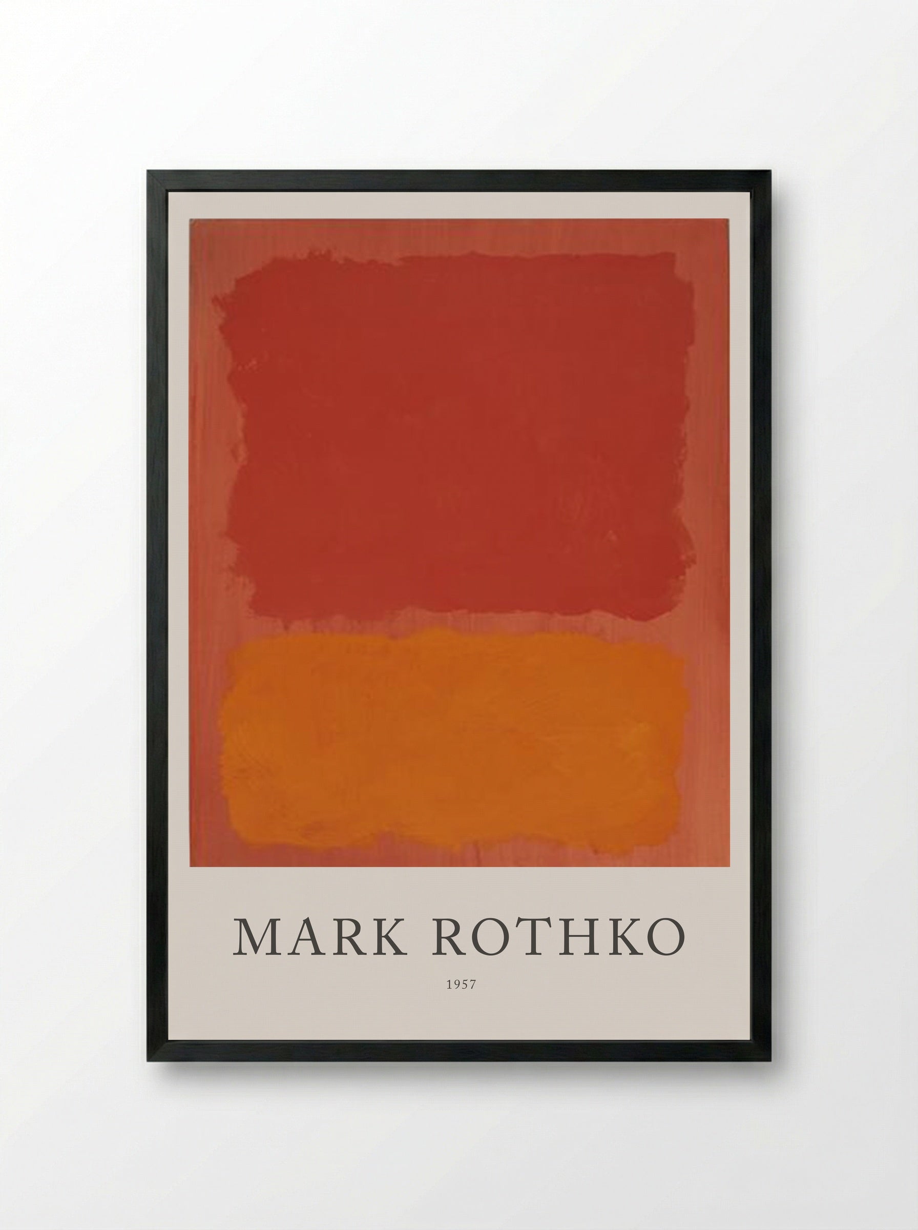 Untitled (Red and Orange) - Mark Rothko - Framed Print Black